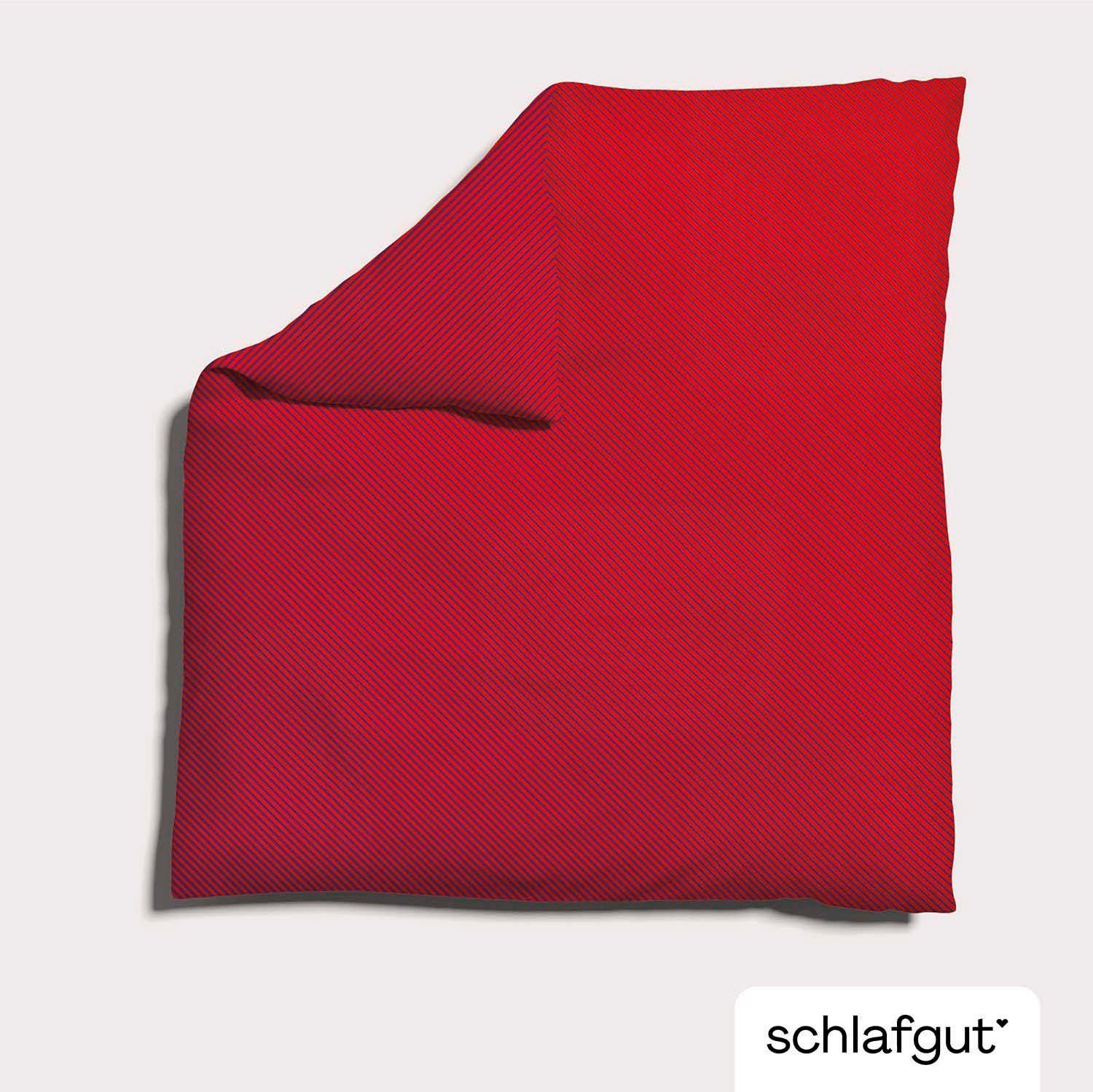 Schlafgut Dekbedovertrek Woven Satin fade met fijne strepen met kleurverloop, mix & match: bijpassende kussensloop verkrijgbaar (1 stuk)