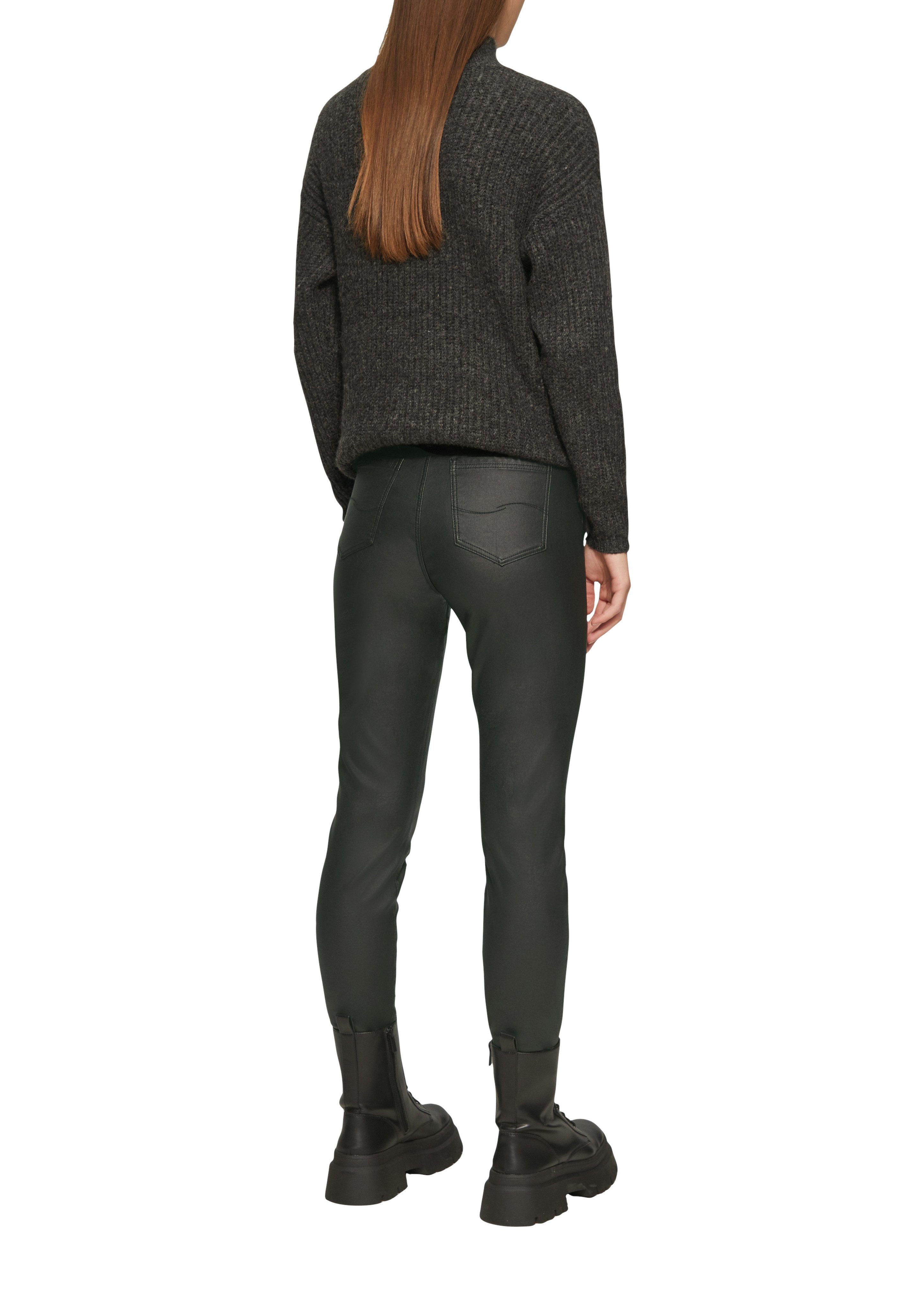 Q/S designed by Imitatieleren broek Sadie met zakken