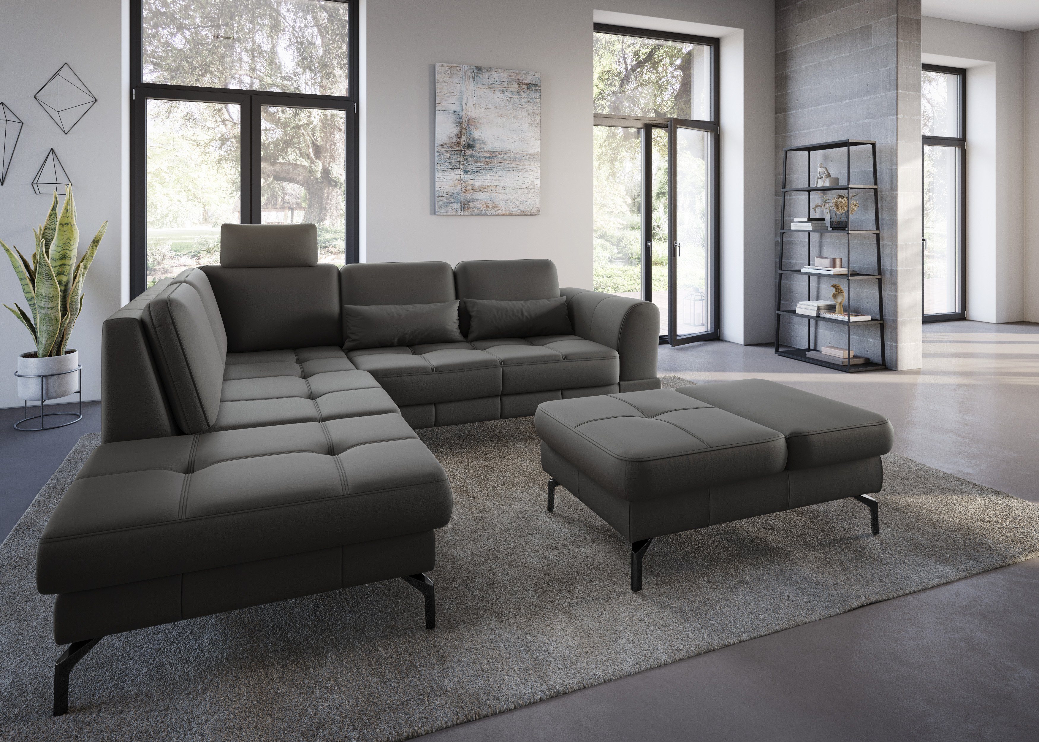 sit&more Hocker Bendigo met inklapfunctie, bodemvrijheid 15 cm, naar keuze in 2 pootkleuren