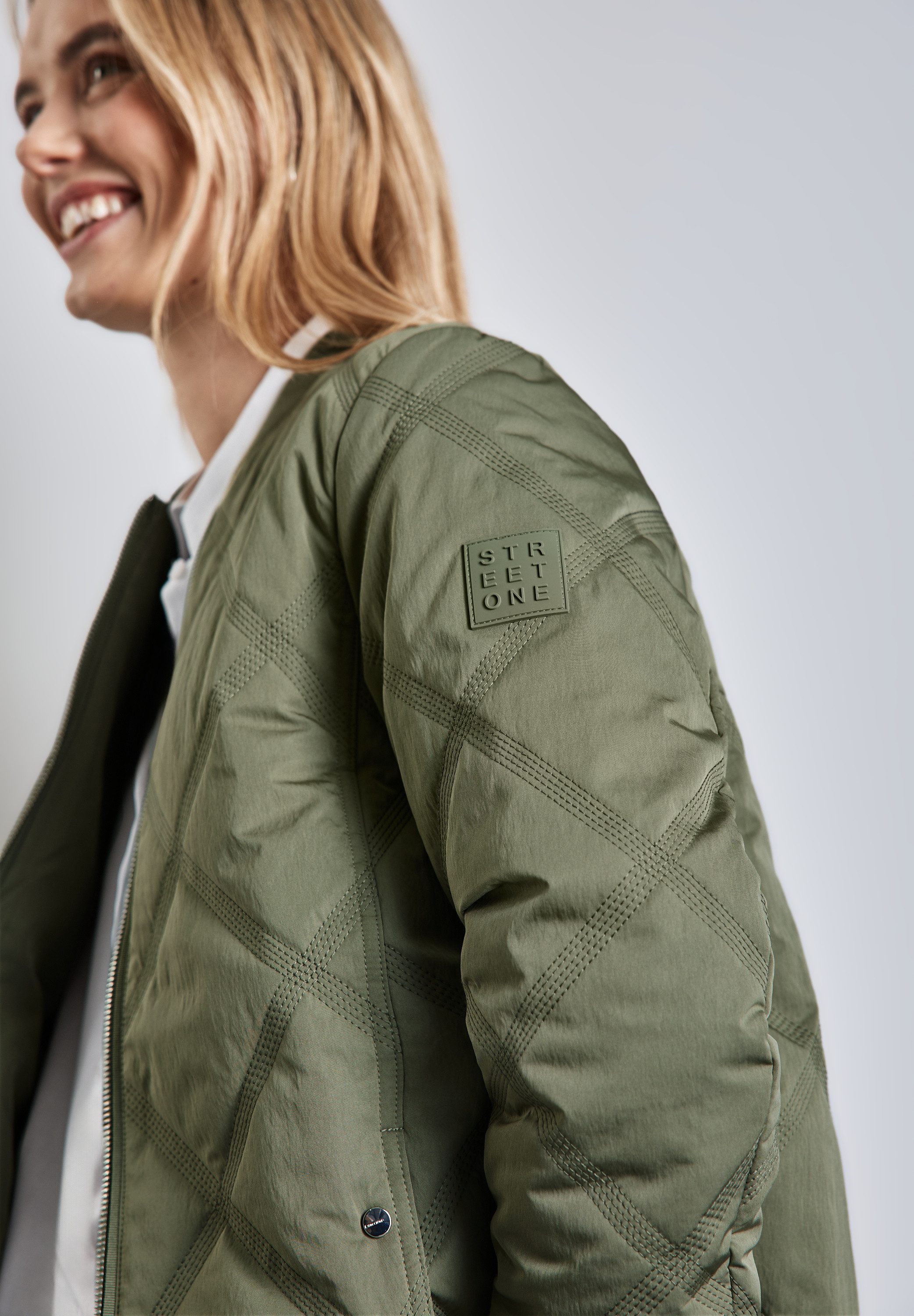 STREET ONE Blouson met diamantvormig stiksel