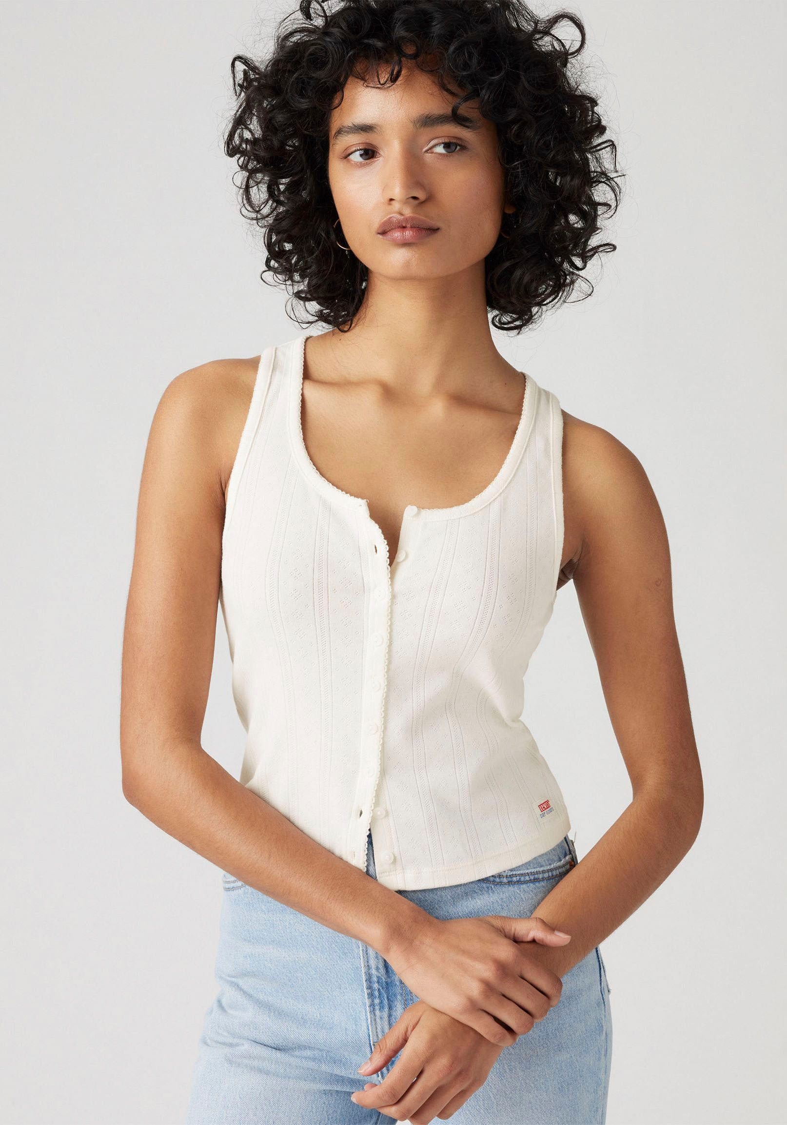 Levi's® Tanktop met knoopsluiting