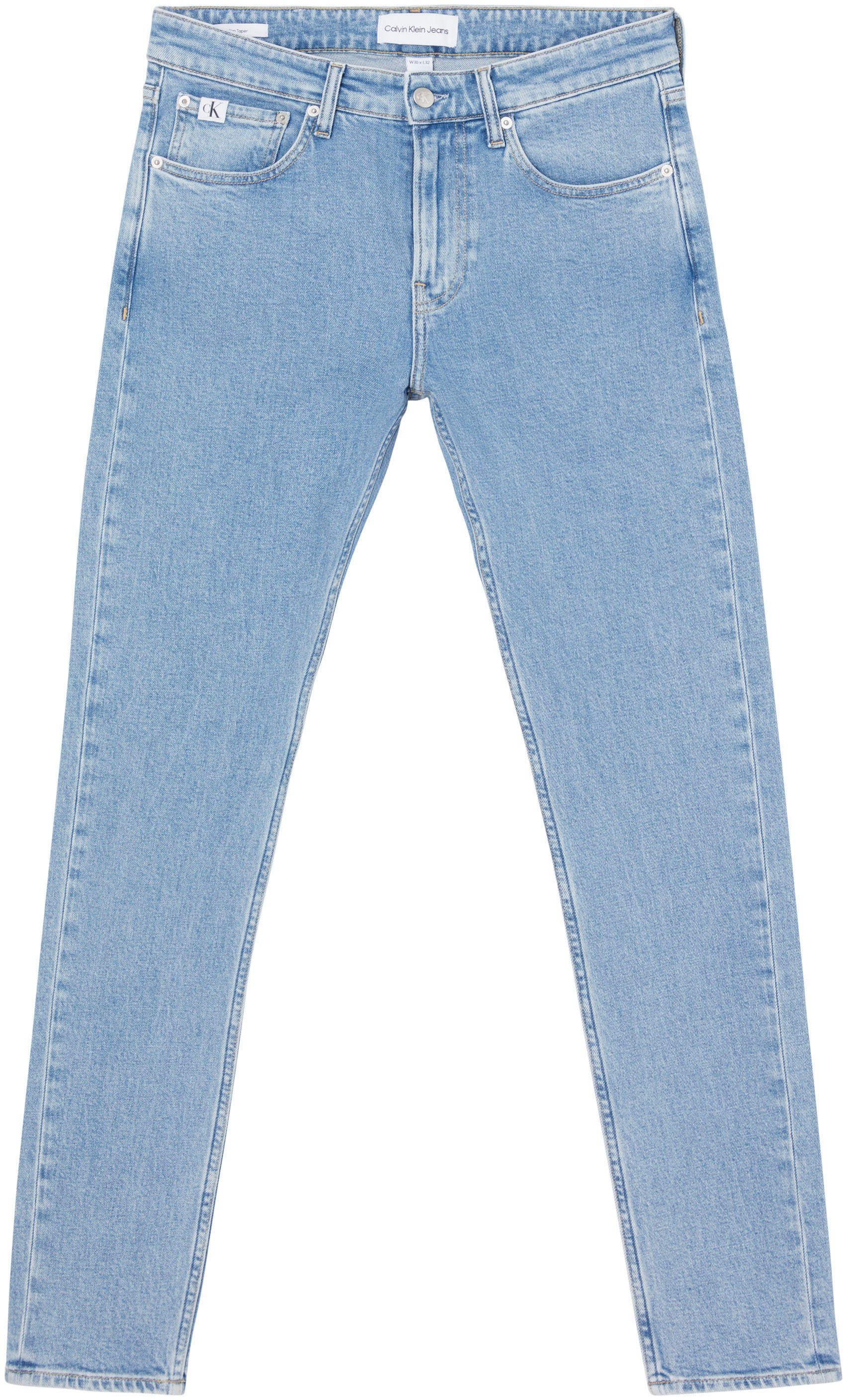 Calvin Klein Slim fit jeans SLIM TAPER met merklabel