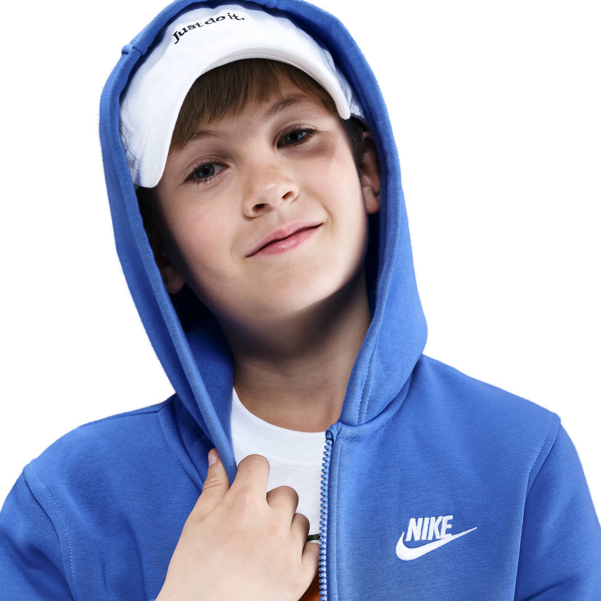 Nike Sportswear Capuchonsweatvest K NSW CLUB FLC HD FZ LS LBR