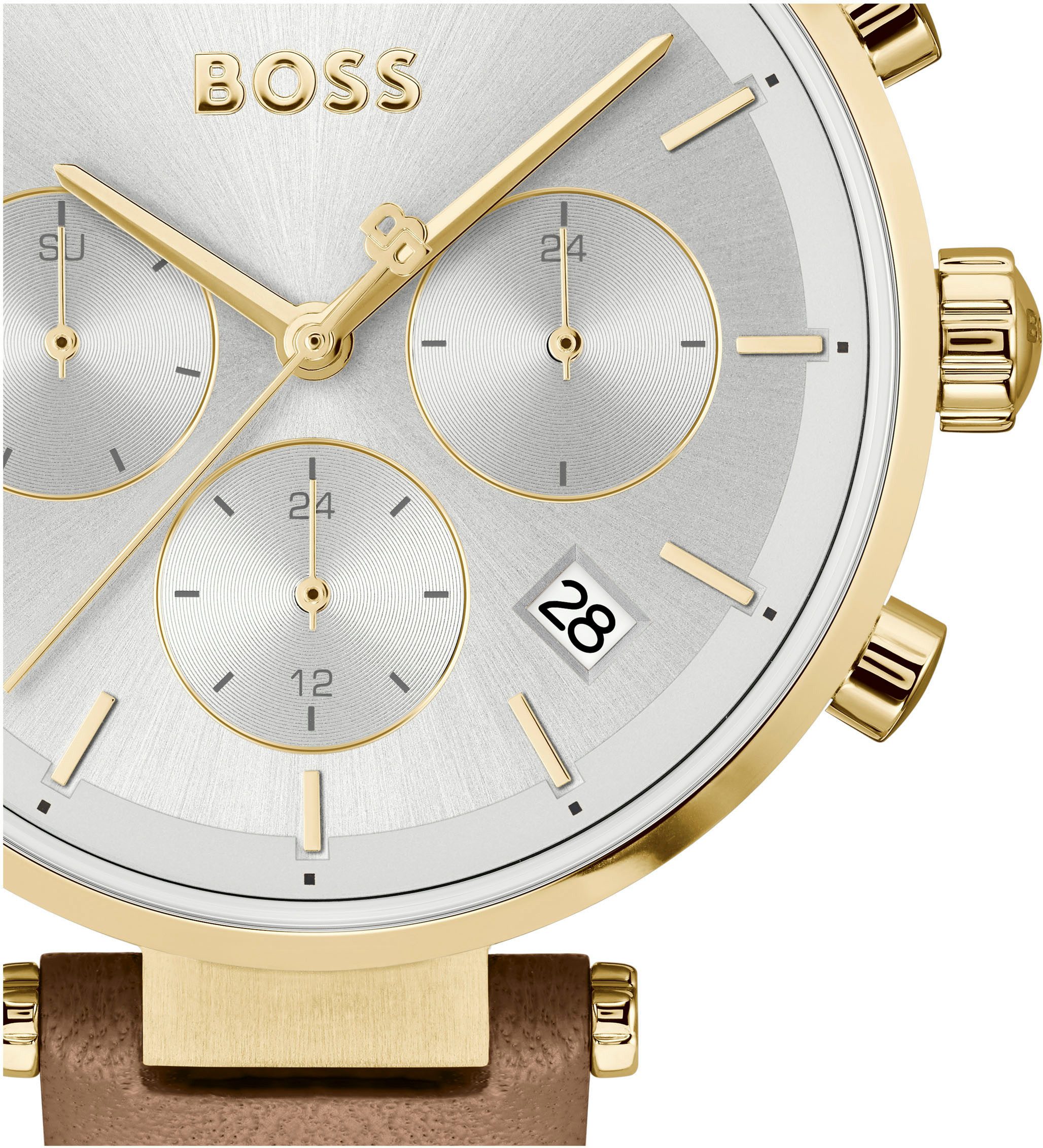 Boss Multifunctioneel horloge MAJESTY SPORT Quarzuhr, horloge, dameshorloge, leren band, analoog