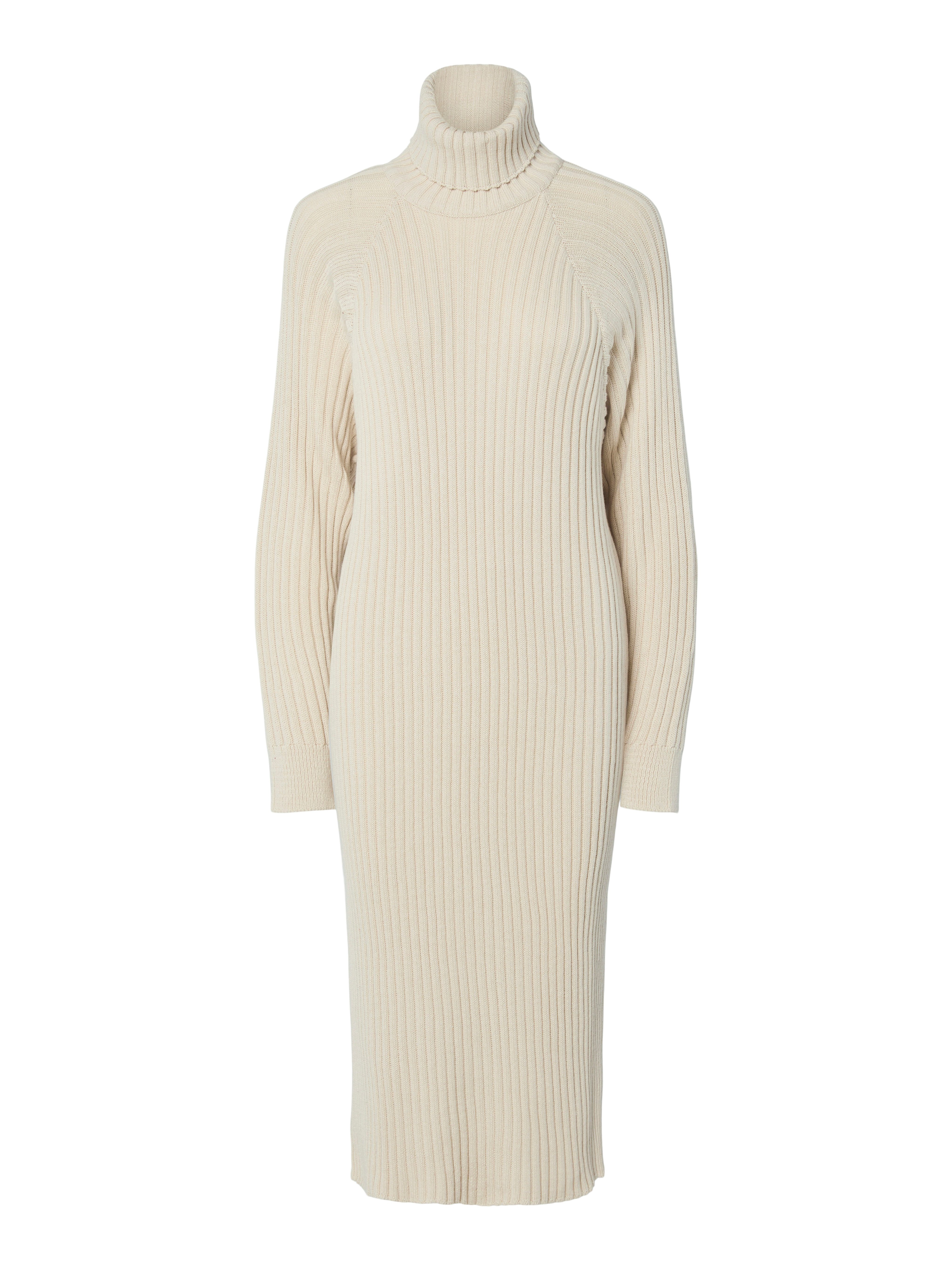 Y.A.S Gebreide jurk YASMAVI KNIT MIDI ROLLNECK DRESS