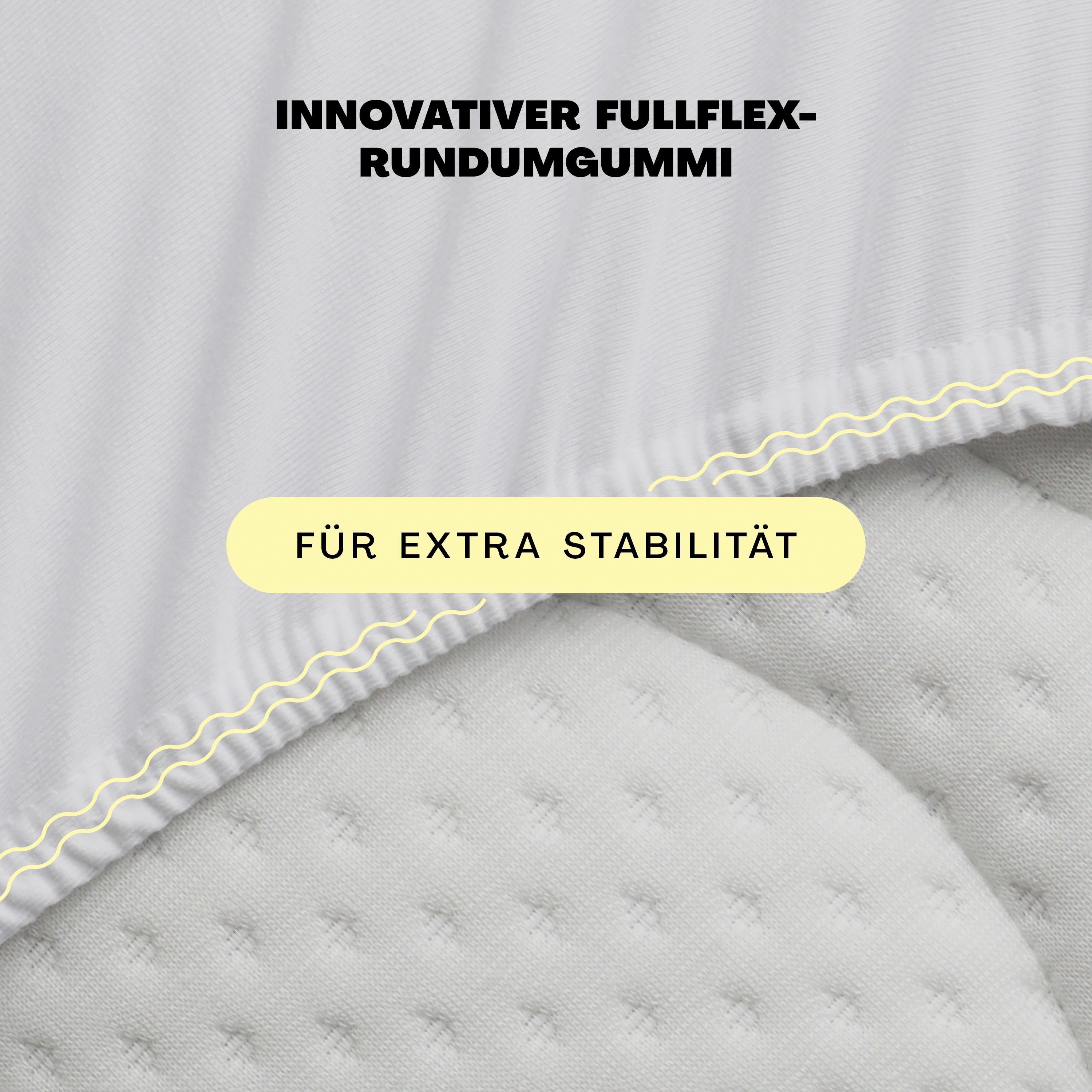 Schlafgut Hoeslaken EASY jersey elastaan topper (1 stuk)