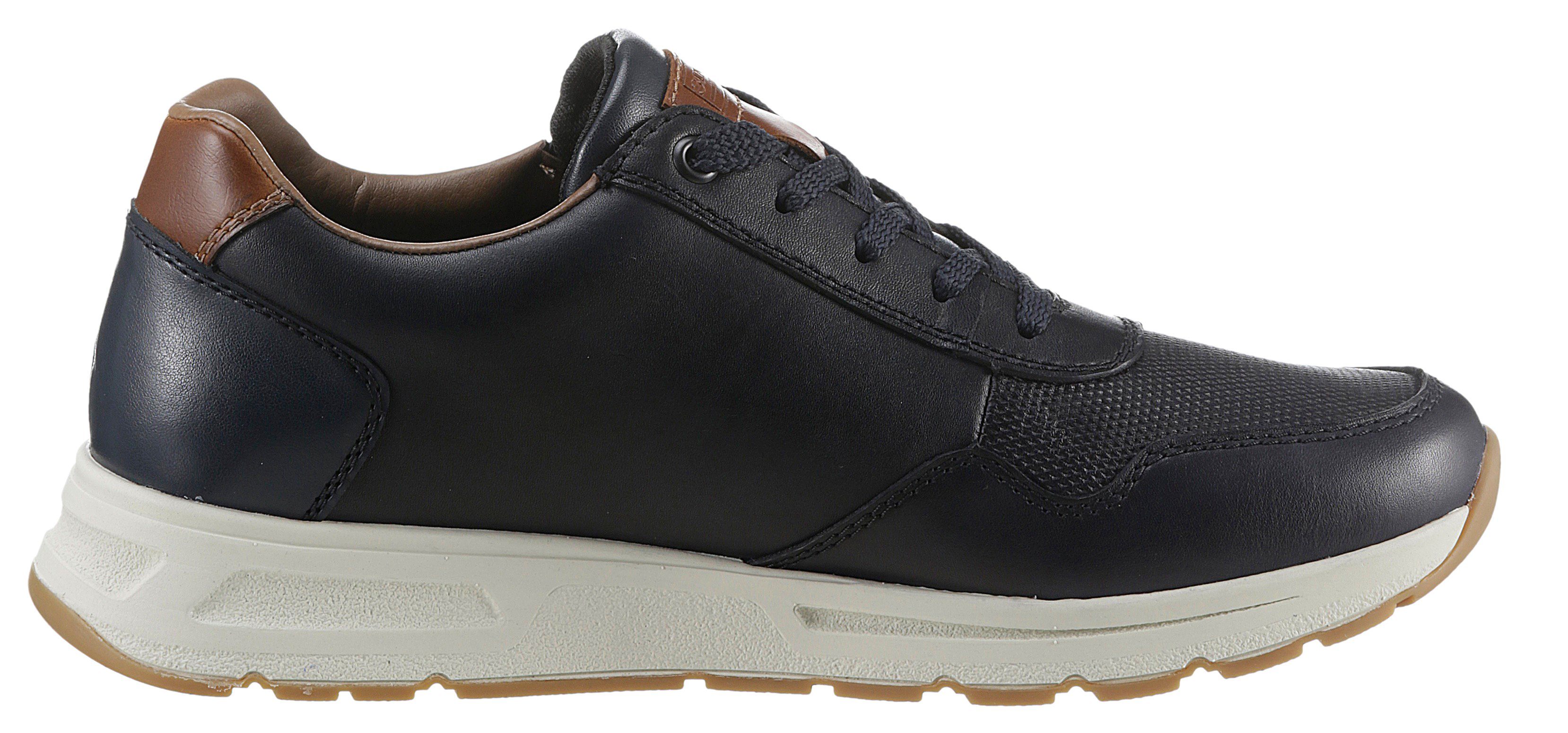 Rieker Sneakers met gepolsterde schaprand, vrijetijdsschoen, lage schoen, veterschoen