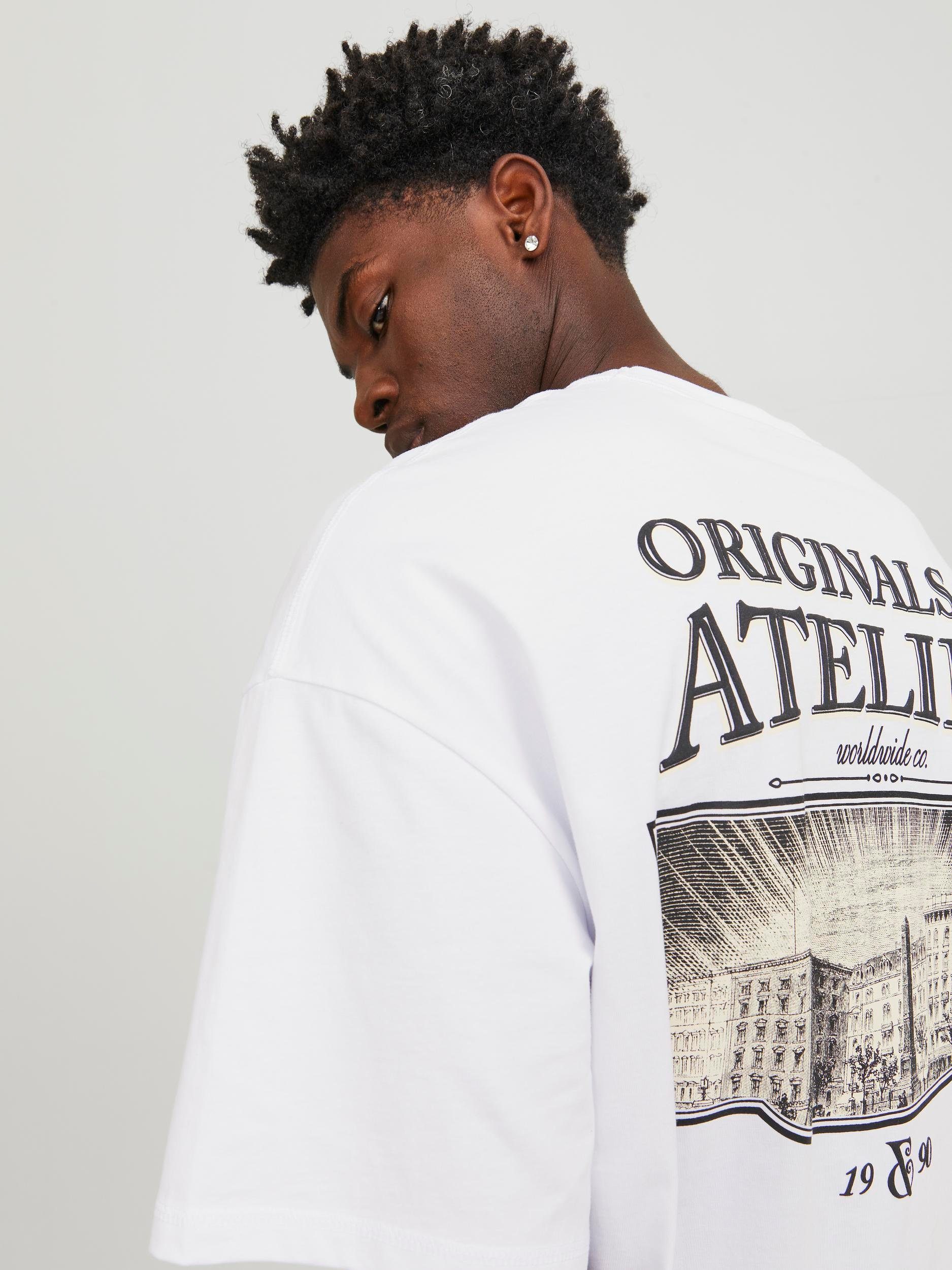 Jack & Jones Shirt met korte mouwen JORSANTORINI GRAPHIC TEE SS CREW NECK SN
