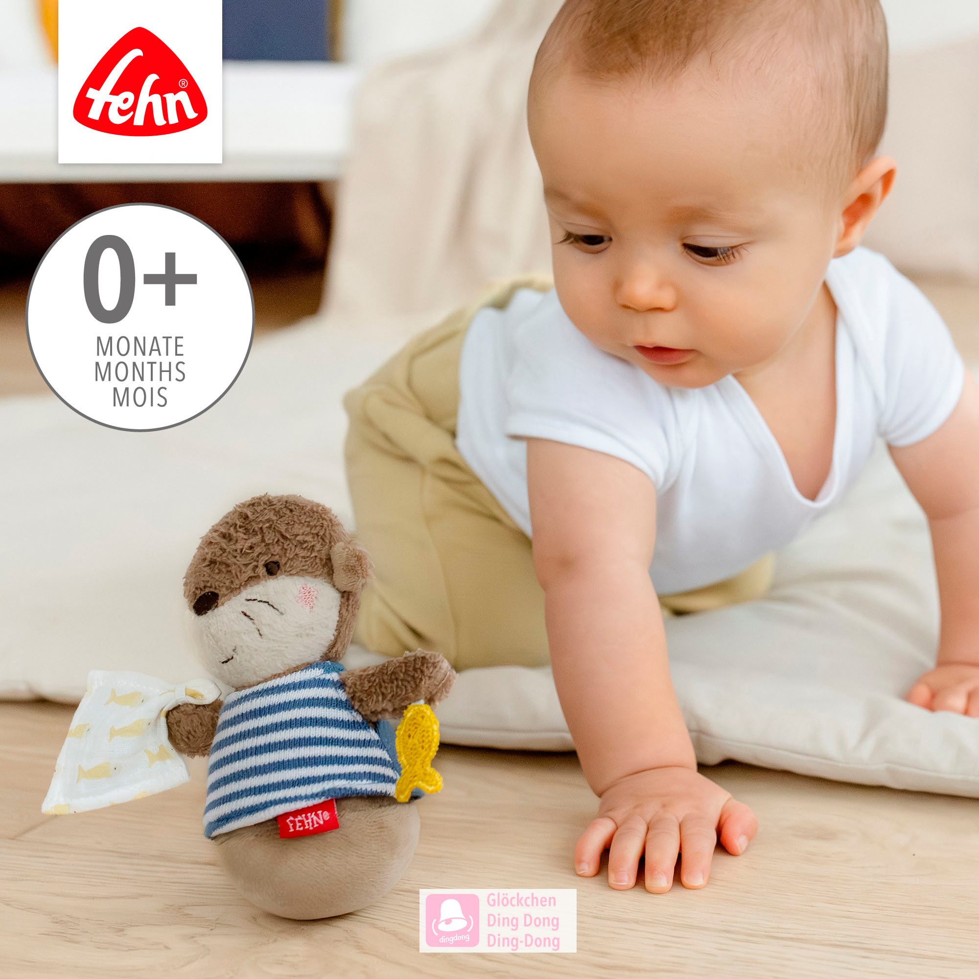 Fehn Grijpspeeltje Otter Theo, mini-staand Otter