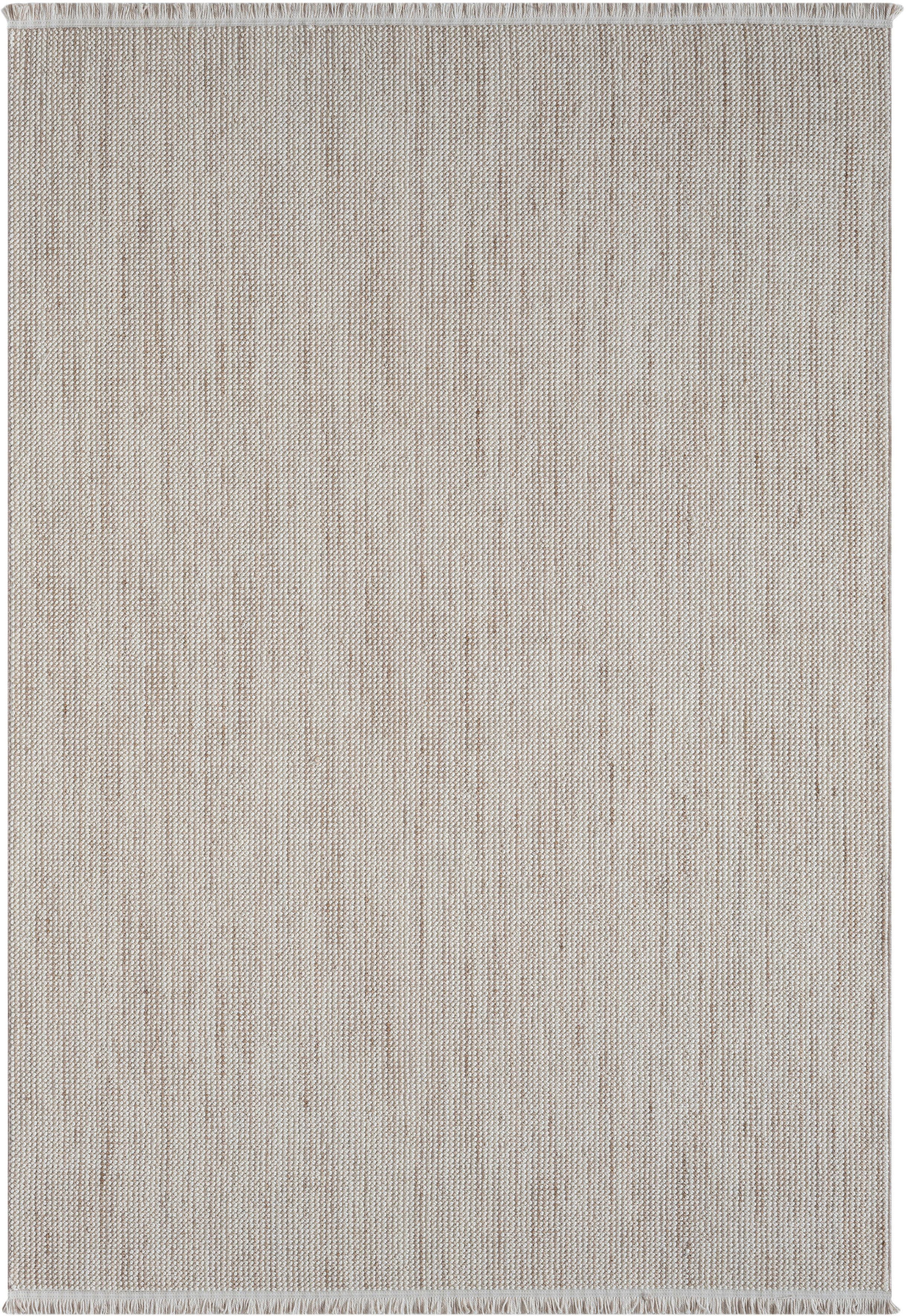 Myflair Möbel & Accessoires Vloerkleed AVA Uni-kleuren, gemêleerd, sisal-look, ook in rond verkrijgbaar, met franjes