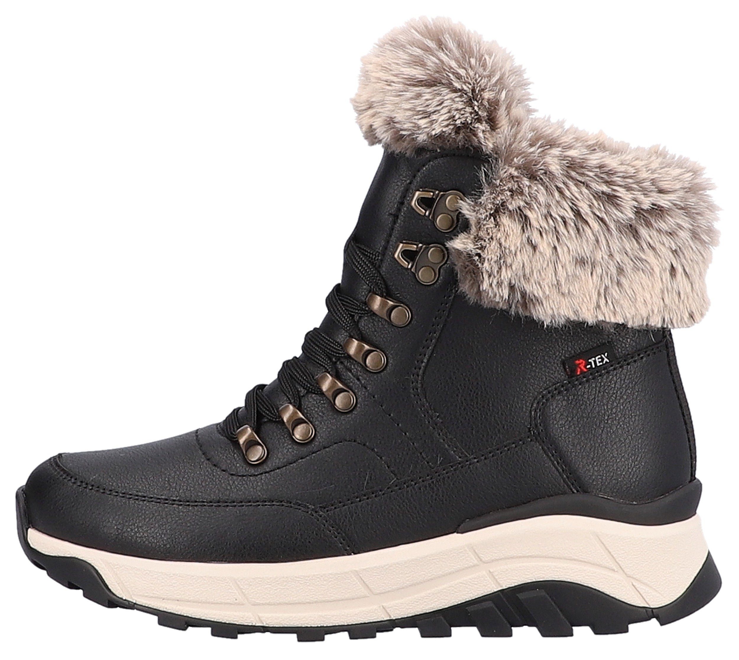 RIEKER Sport Winterlaarzen Hightop sneakers, veterschoenen, winterlaarzen met lamswolvoering