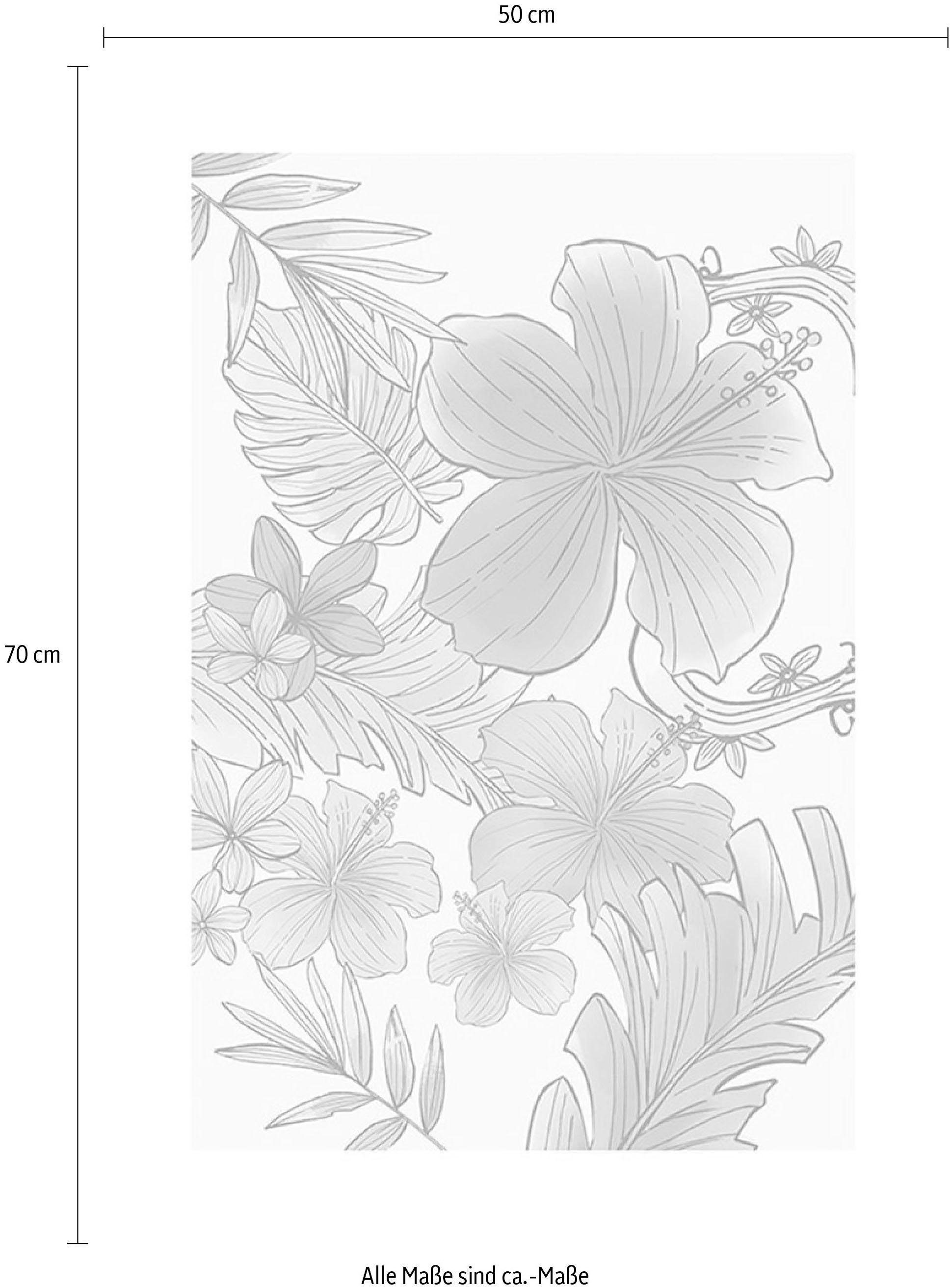 Komar Wanddecoratie Ariel Flowers Wanddecoratie voor de kinderkamer - zonder lijst (1 stuk)