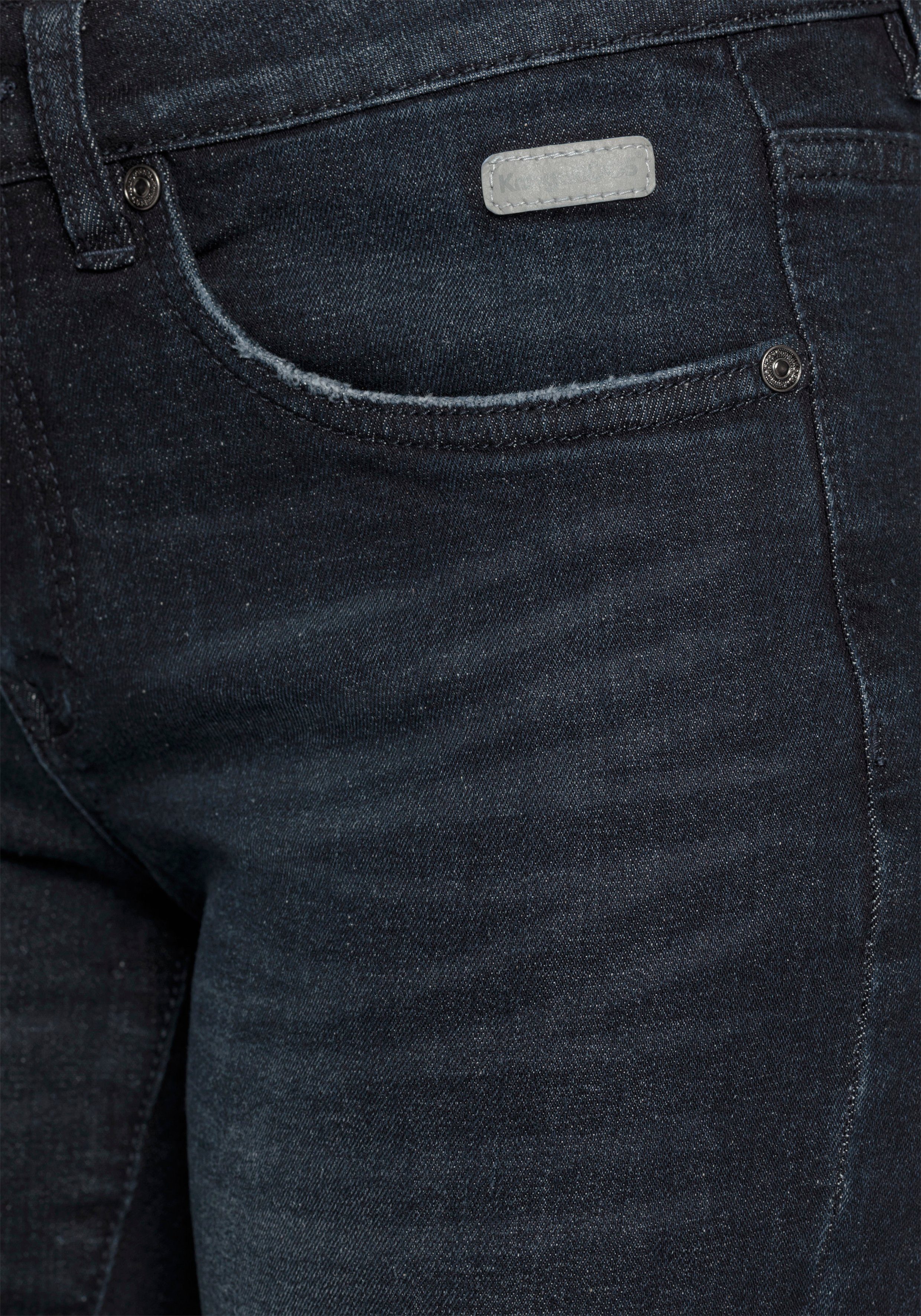 KangaROOS 5-pocket jeans uitlopende pijp, used-wassing, normale taillehoogte