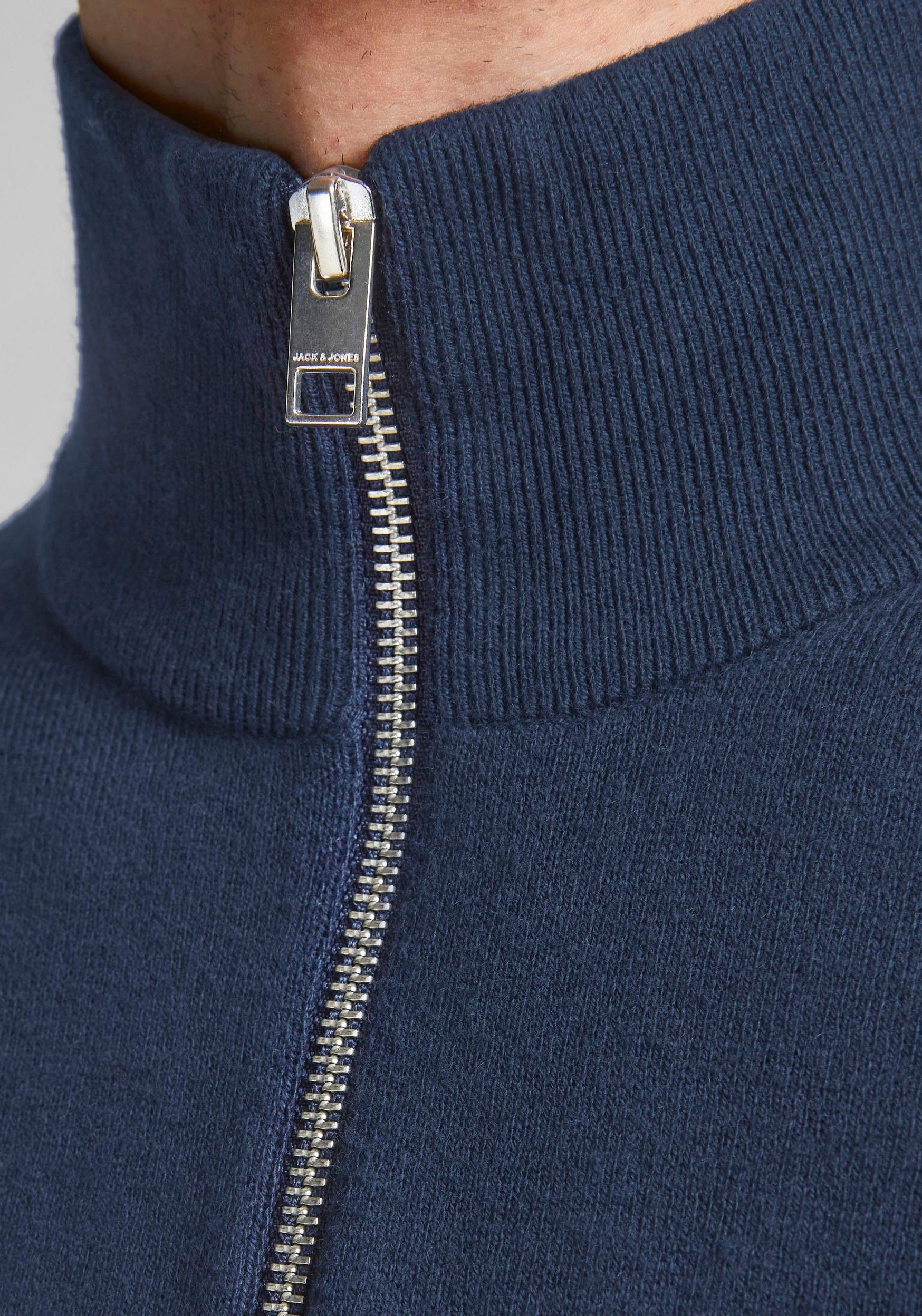 Jack & Jones Trui met ronde hals EMIL KNIT HALF ZIP