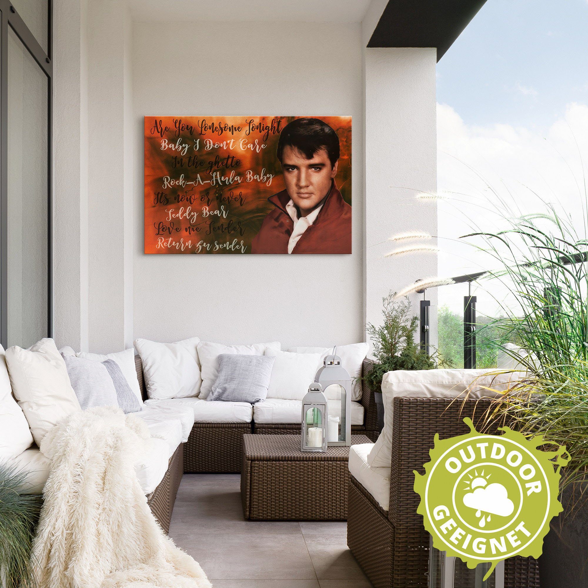 Artland Artprint Elvis ster als artprint van aluminium, artprint voor buiten, poster in diverse formaten