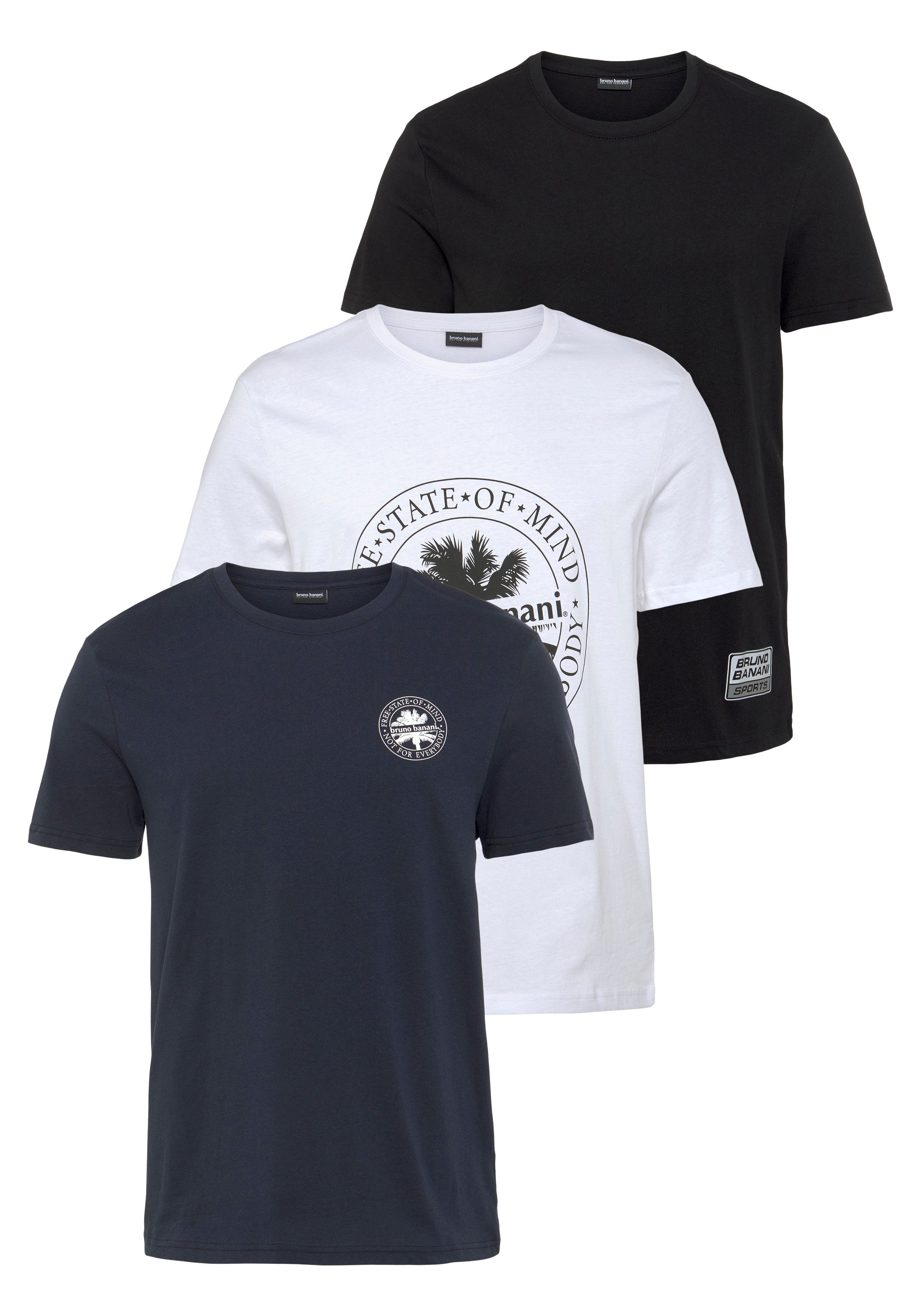 Bruno Banani T-shirt Essentials T-Shirts (Set van 3)