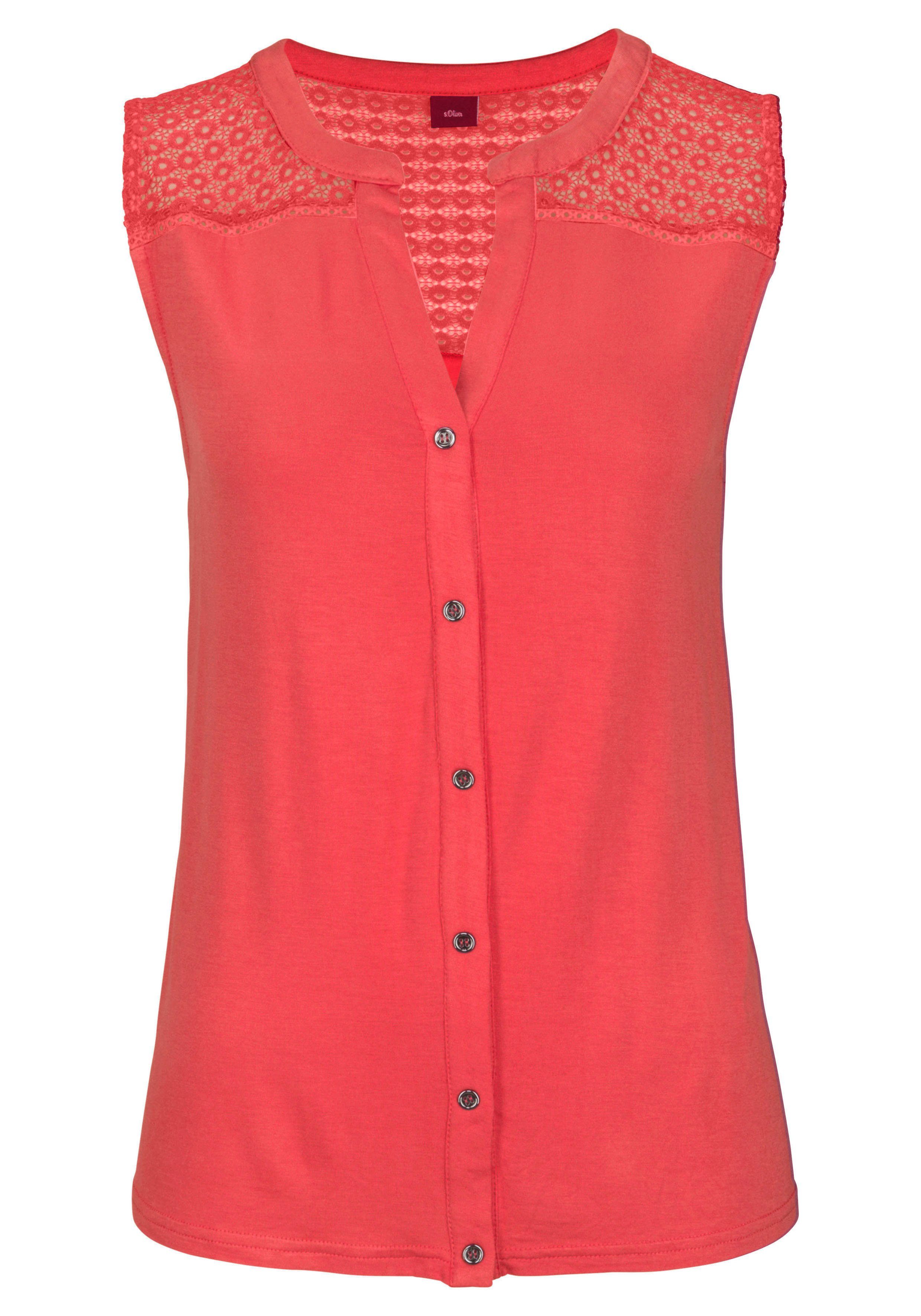 s.Oliver RED LABEL Beachwear Strandtop met inzet bovenaan