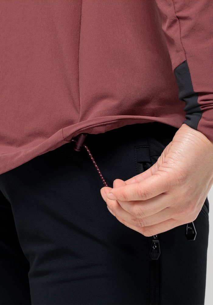 Jack Wolfskin Softshell-jack ALPSPITZE HOODY W