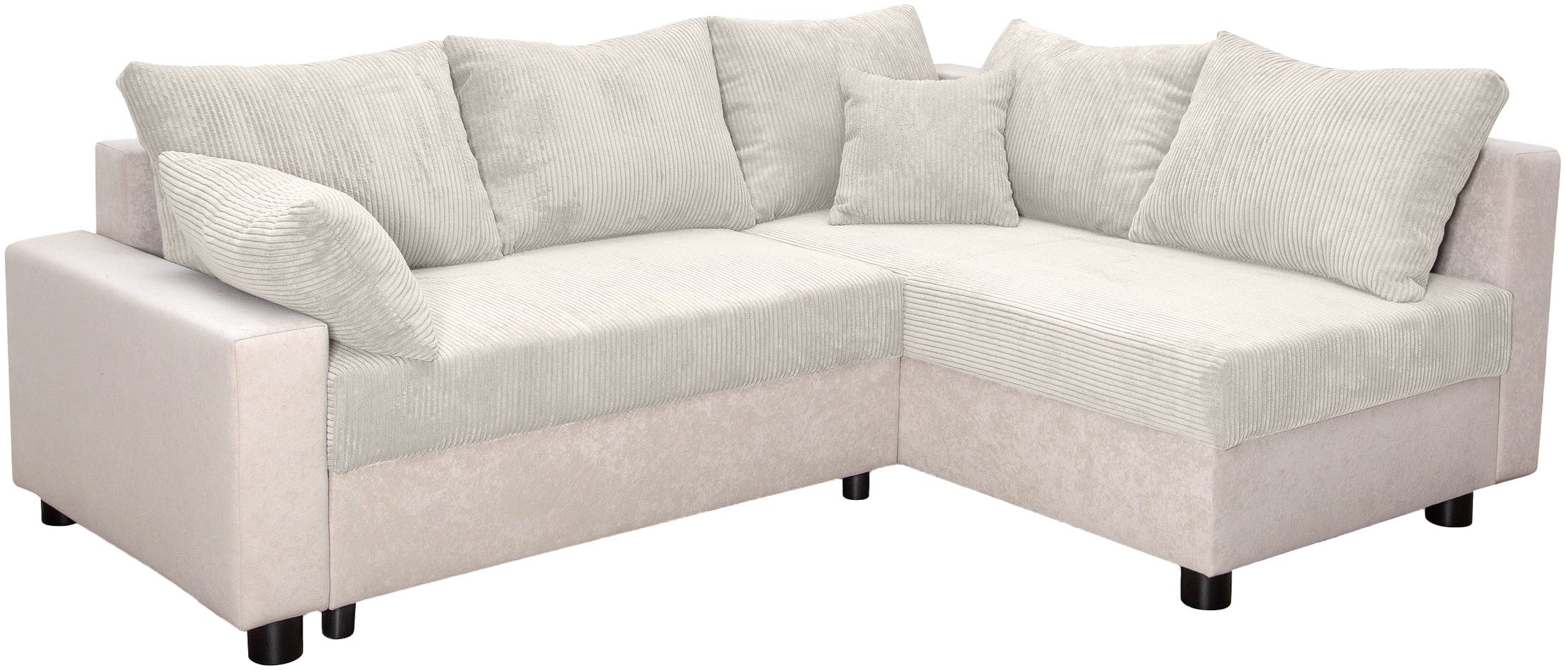 COLLECTION AB Hoekbank Parma L-vorm met slaapfunctie en bedlade, inclusief kussens, bonell-federkern