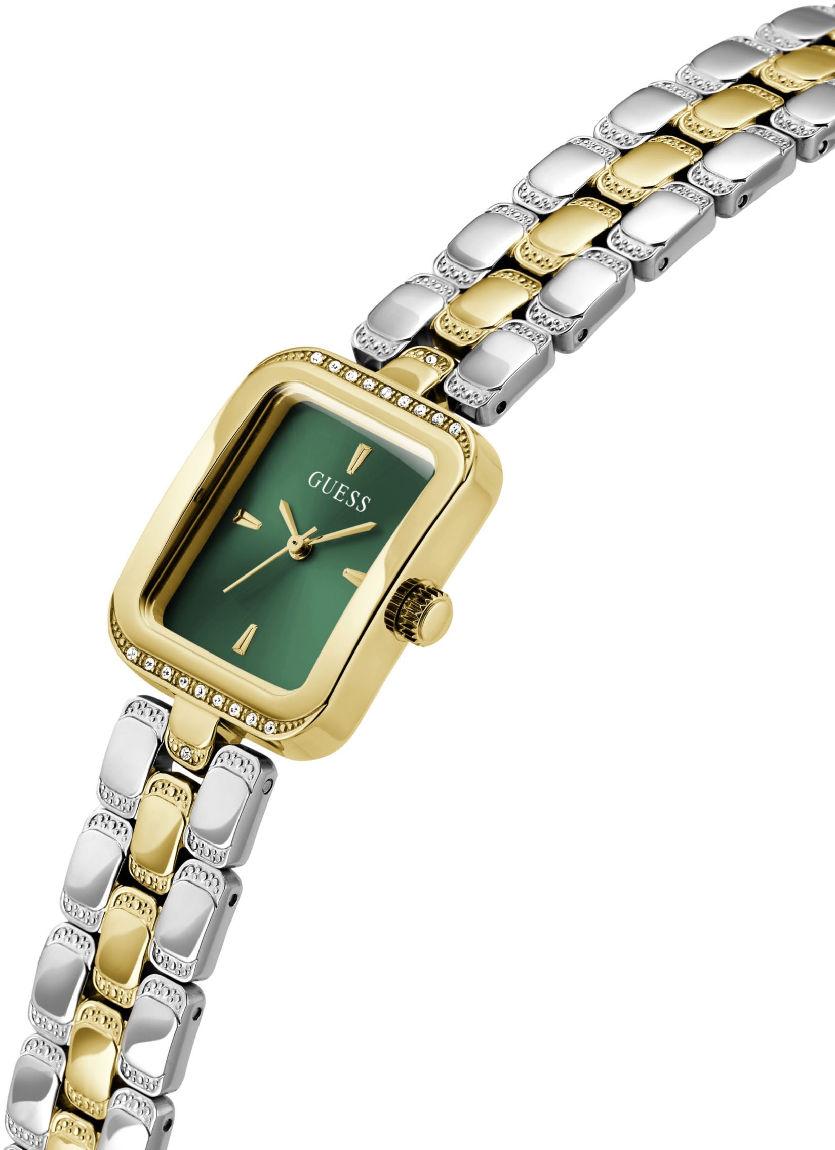 Guess Kwartshorloge ISLA Horloge, dameshorloge, stalen armband