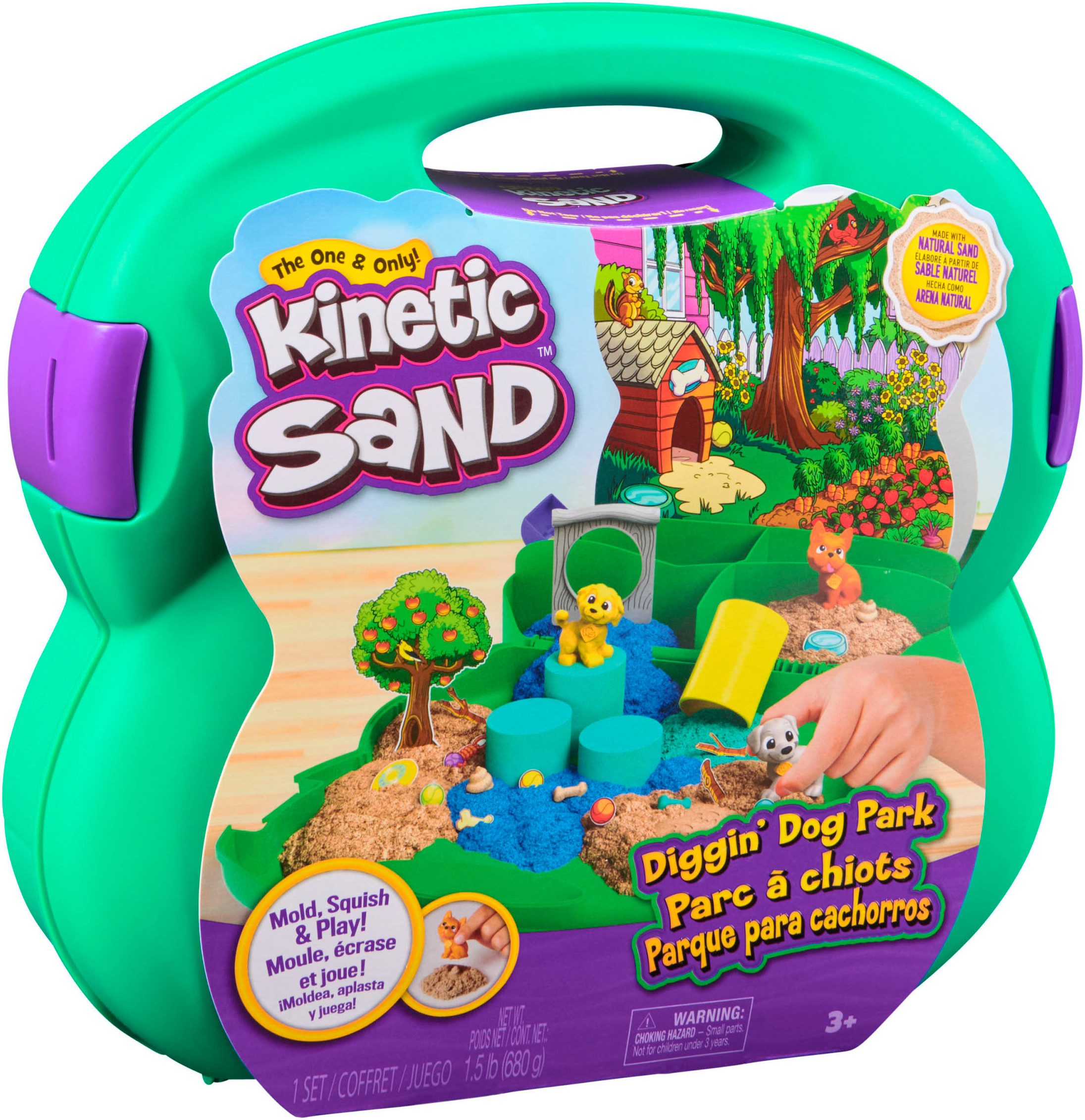 Spin Master Knutselset Kinetic Sand - Hunde Park Koffer 680 g