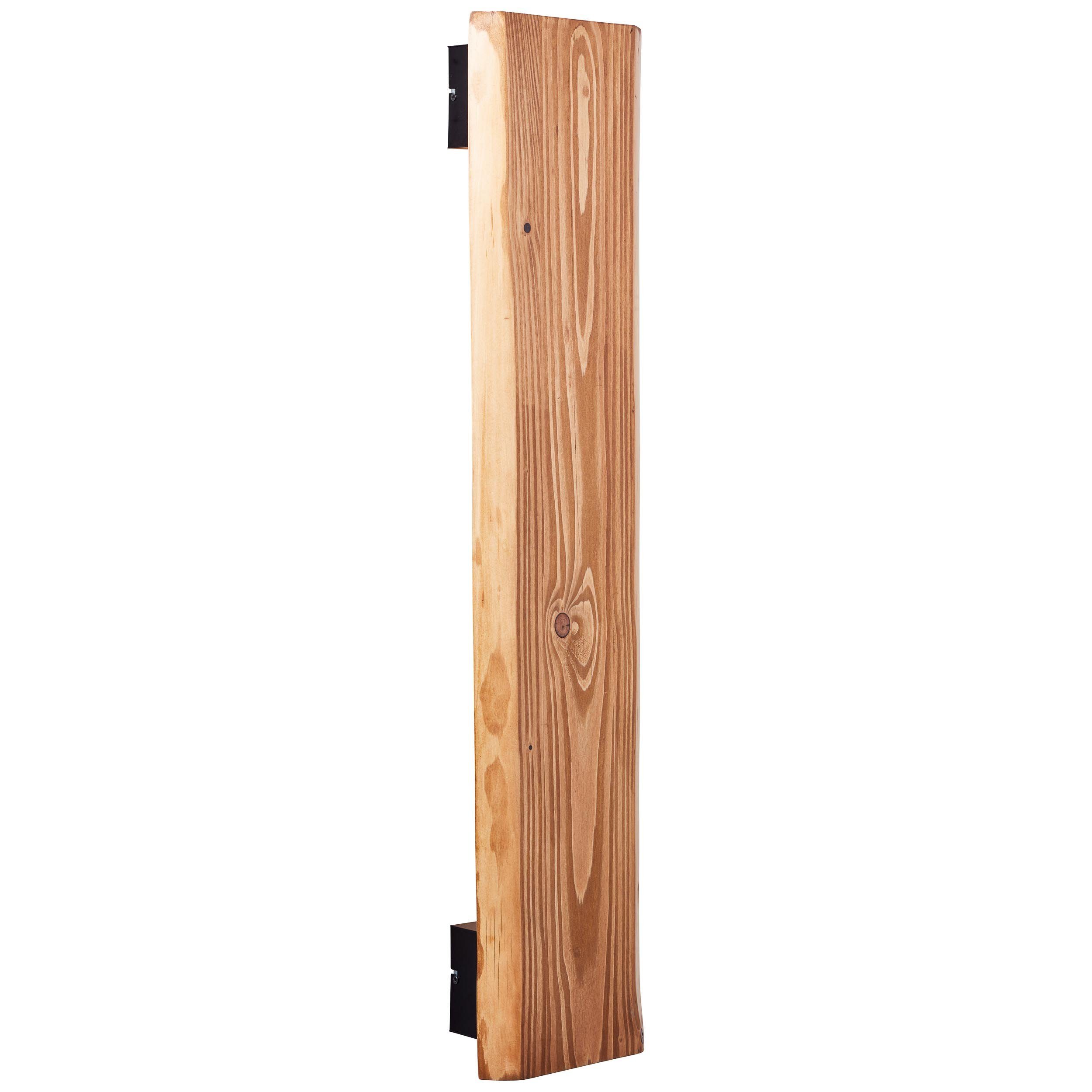 Brilliant Leuchten Led-wandlamp Feingold van duurzaam hout, 100 cm hoogte, hout/metaal, gebeitst...