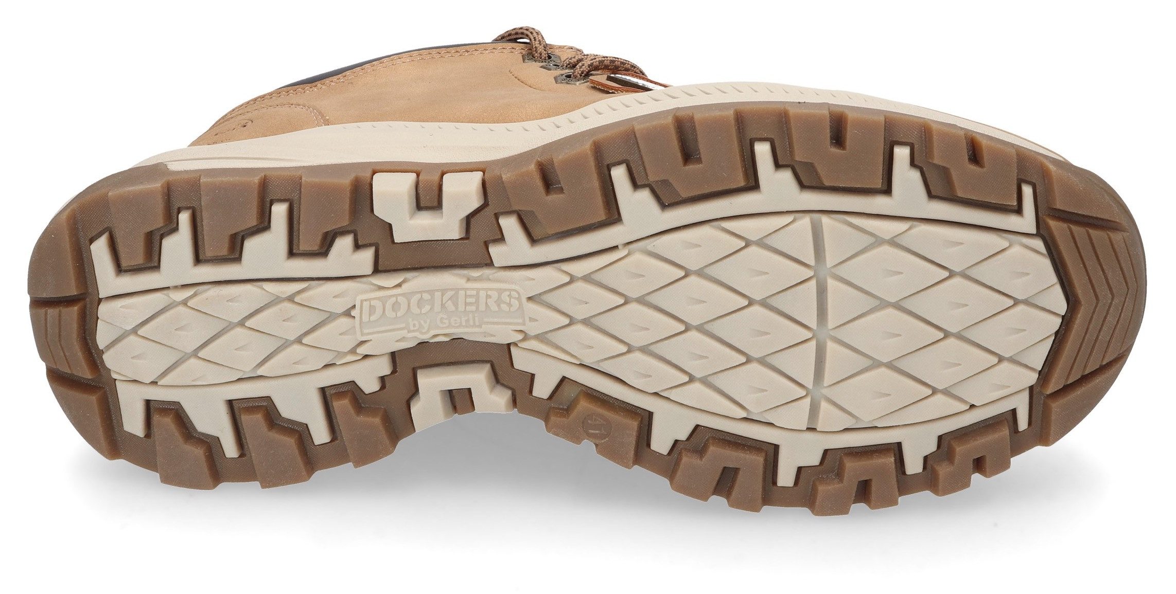 Dockers by Gerli Veterschoenen trekking laarzen, veterschoenen met modieuze mocassin-decoratieve naad