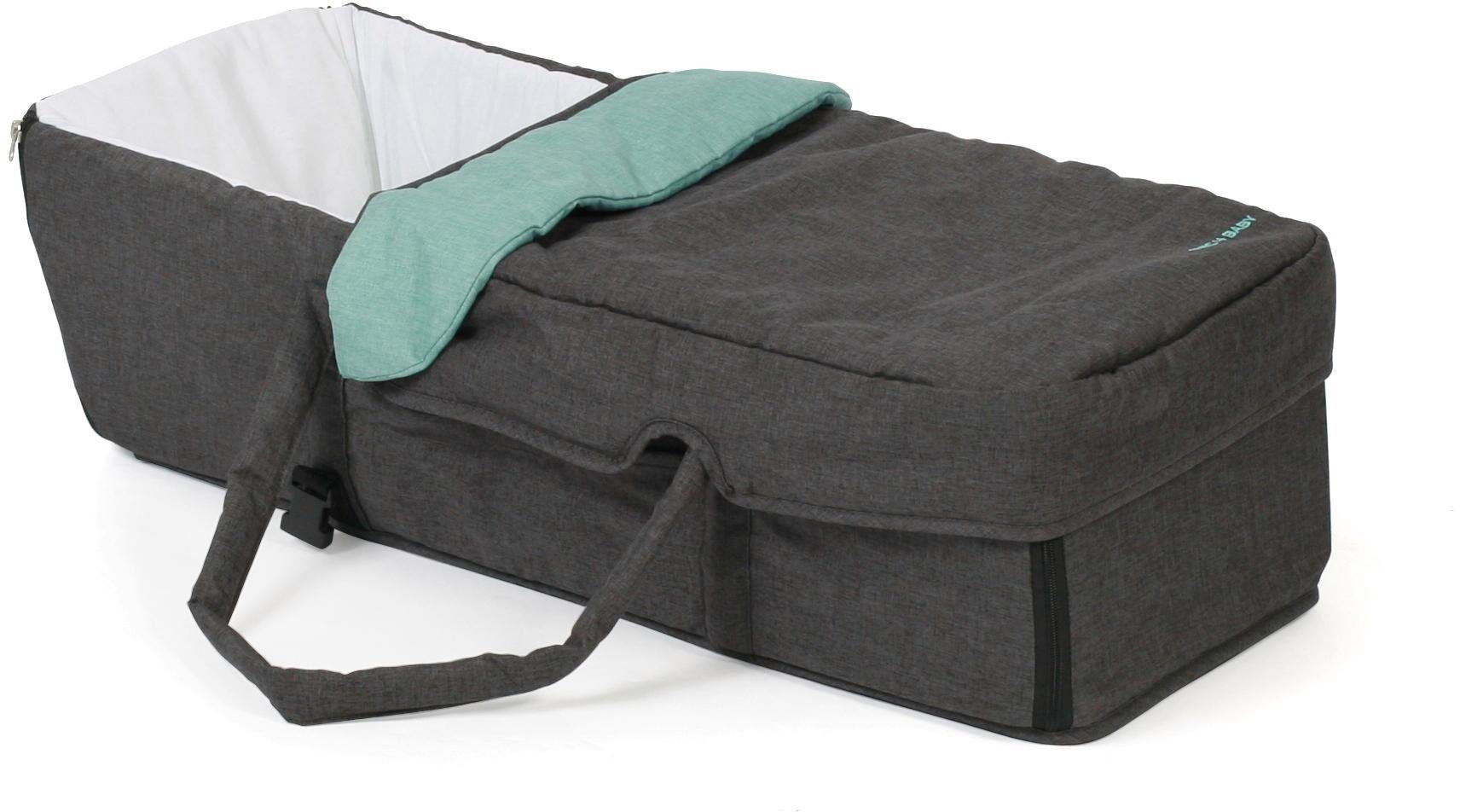 CHIC4BABY Dubbele wagen Duo, melange mint met fixeerbare, dubbel draaiende voorwielen