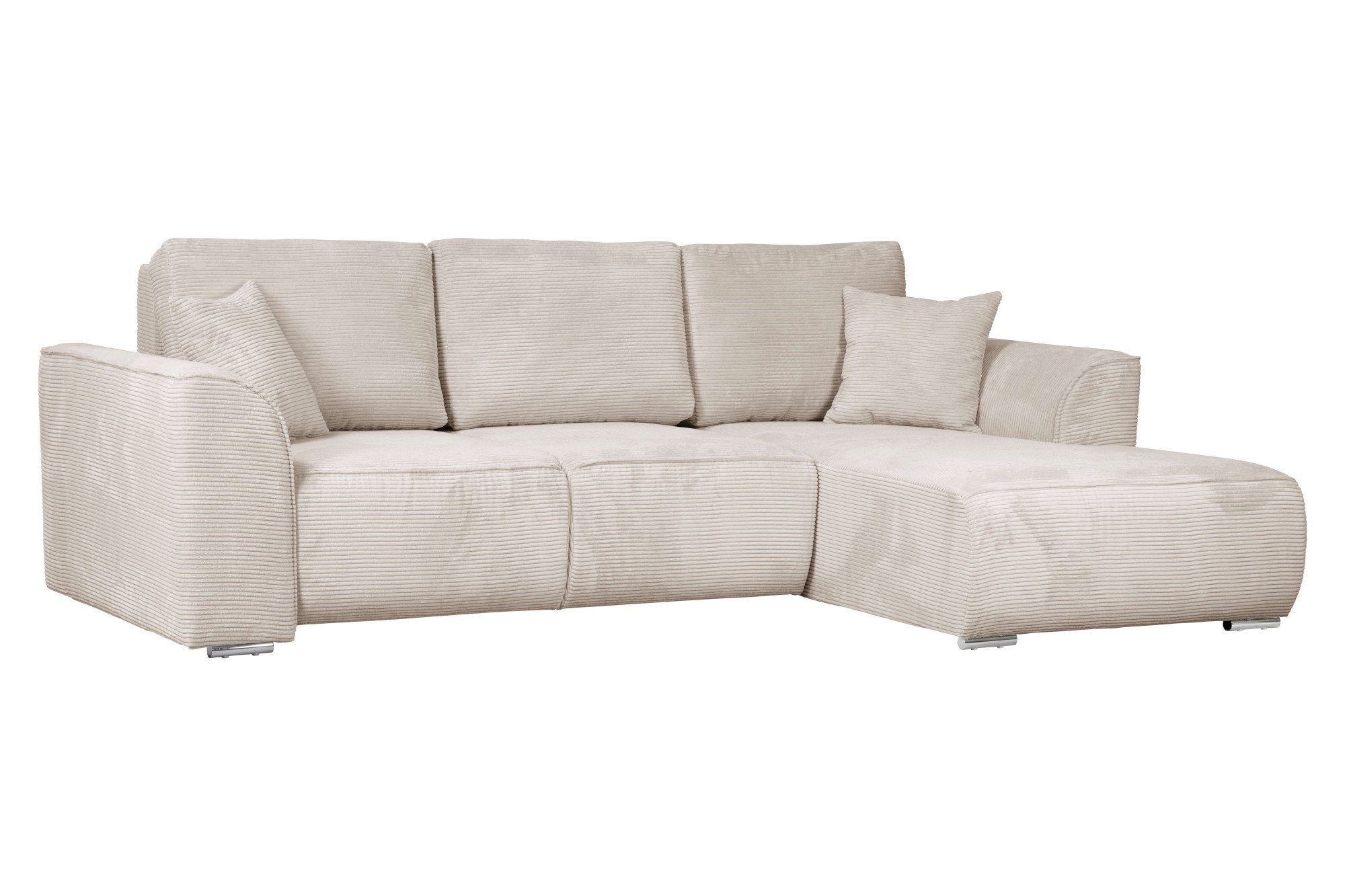 INOSIGN Hoekbank BEATRICE optionele slaapbank met bedlade, B/D/H: 265/170/86 cm