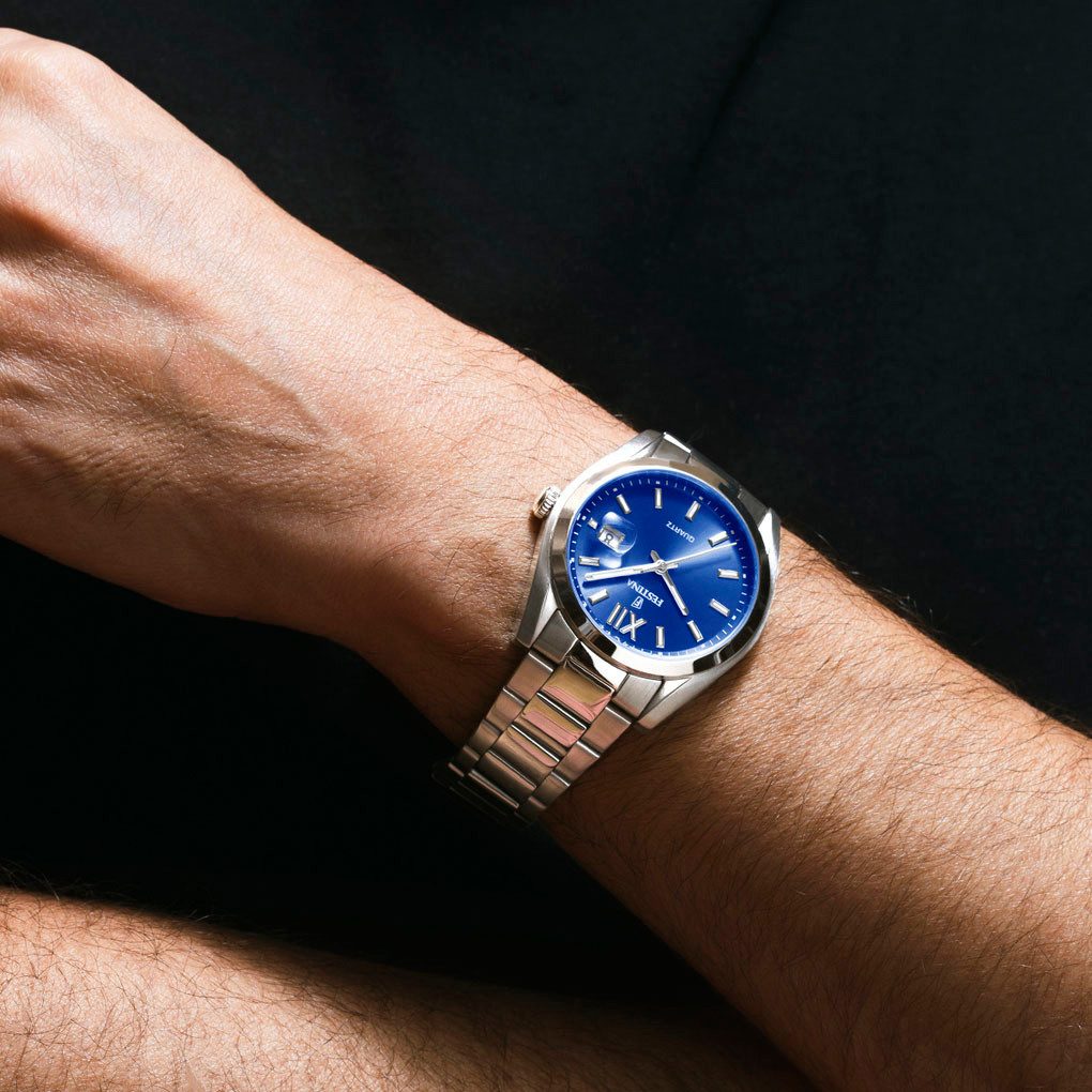 Festina Kwartshorloge Horloge, dameshorloge, herenhorloge, stalen band, analoog, dag