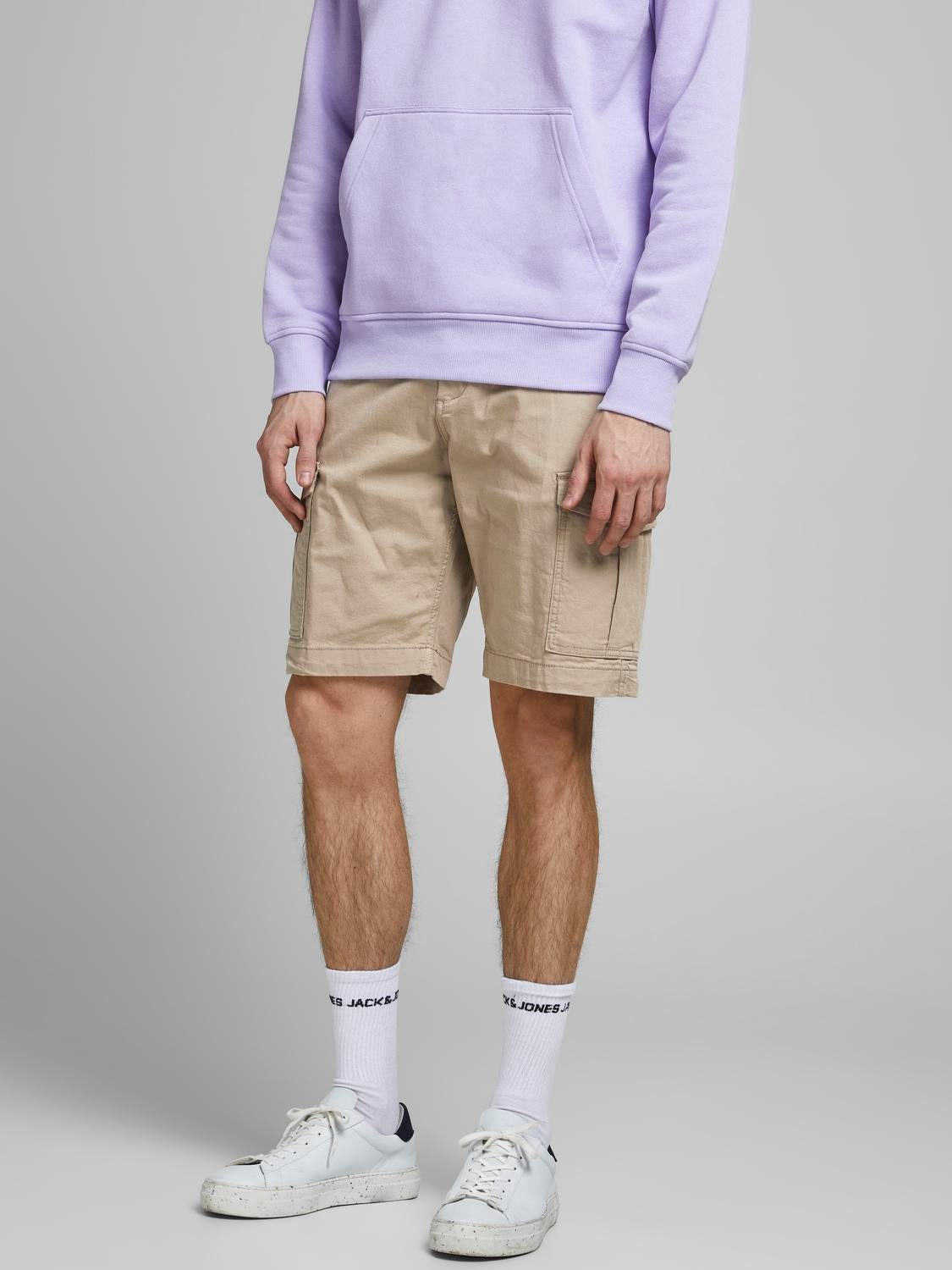 Jack & Jones Cargoshort JPSTJOE JJCARGO SHORTS heren korte broeken maat XS bruin