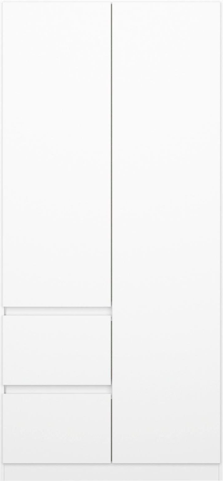 rauch Draaideurkast Kledingkast kast garderobe waskast NIDDA met moderne grepless front en push-to-open functie made in germany