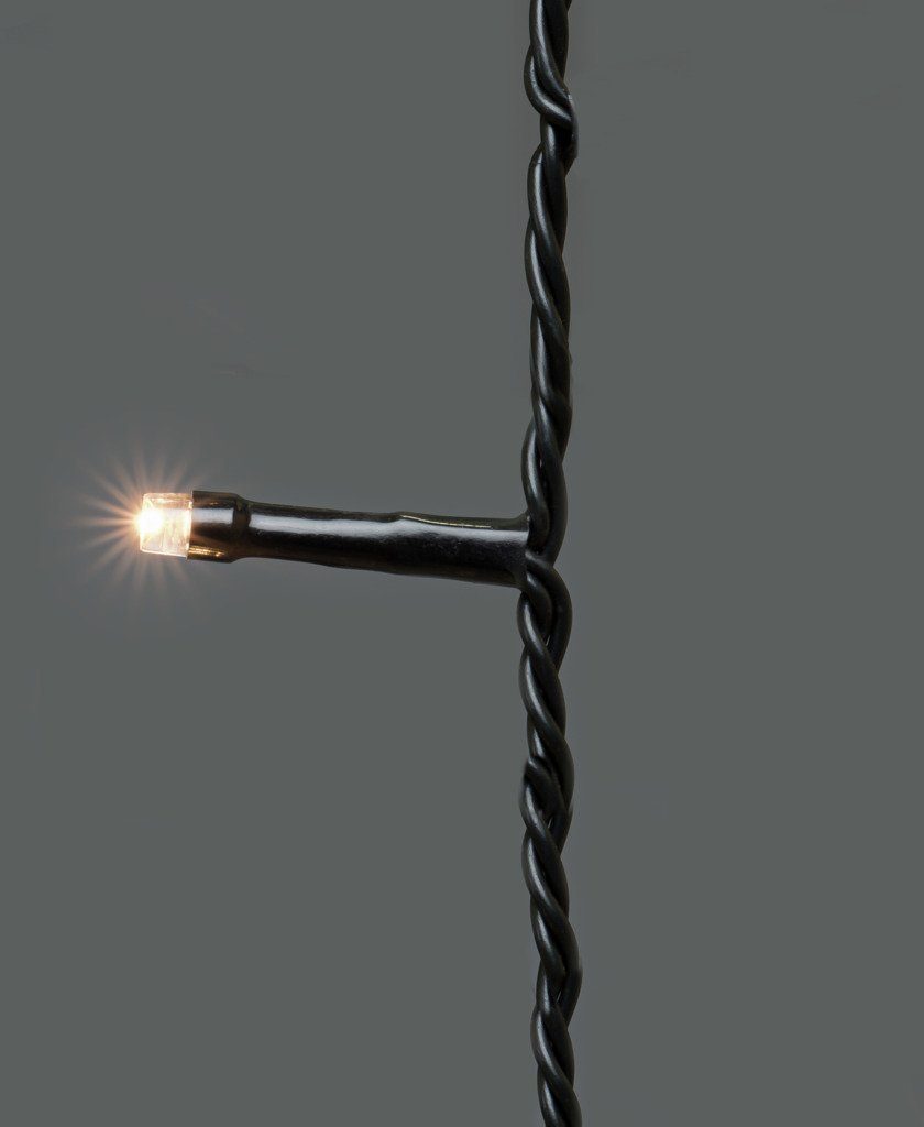 KONSTSMIDE Led-lichtgordijn Kerstversiering buiten zwart, 900 warmwitte diodes