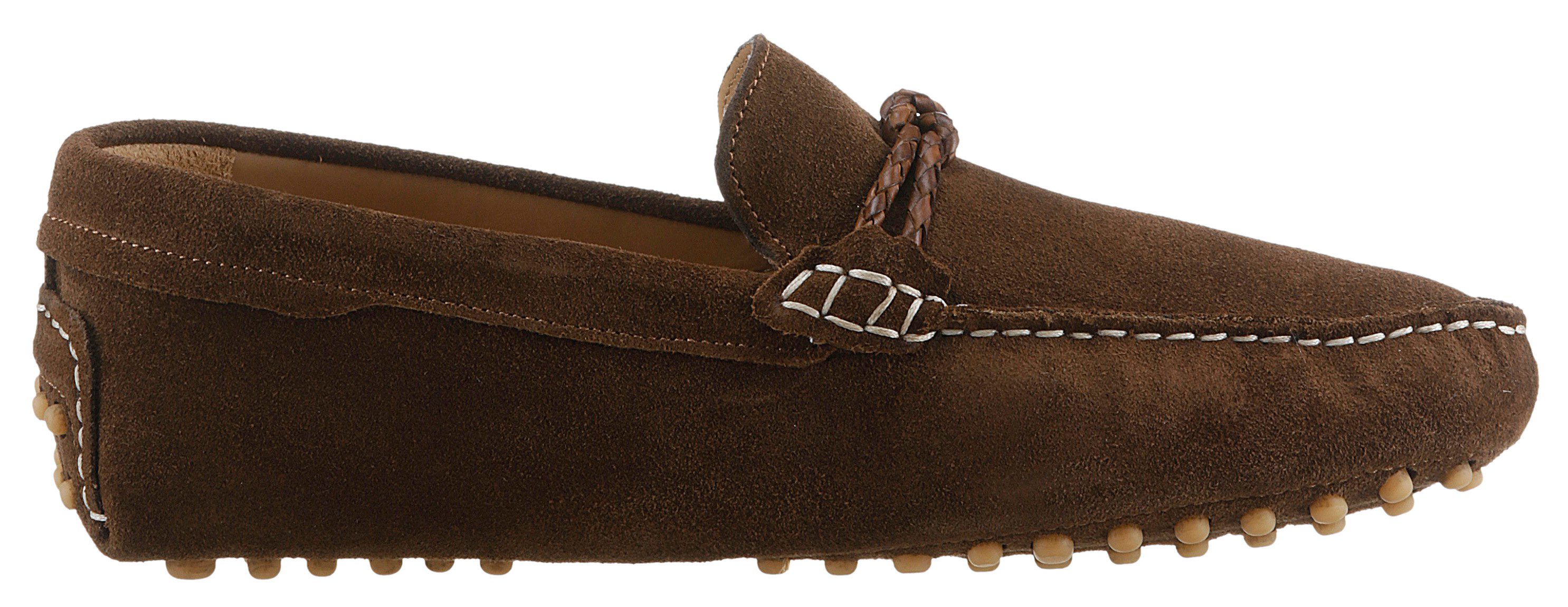 Melvin & Hamilton Loafers Nelson 20 Slipper, pennyloafer, kostuum schoen met decoratieve naden