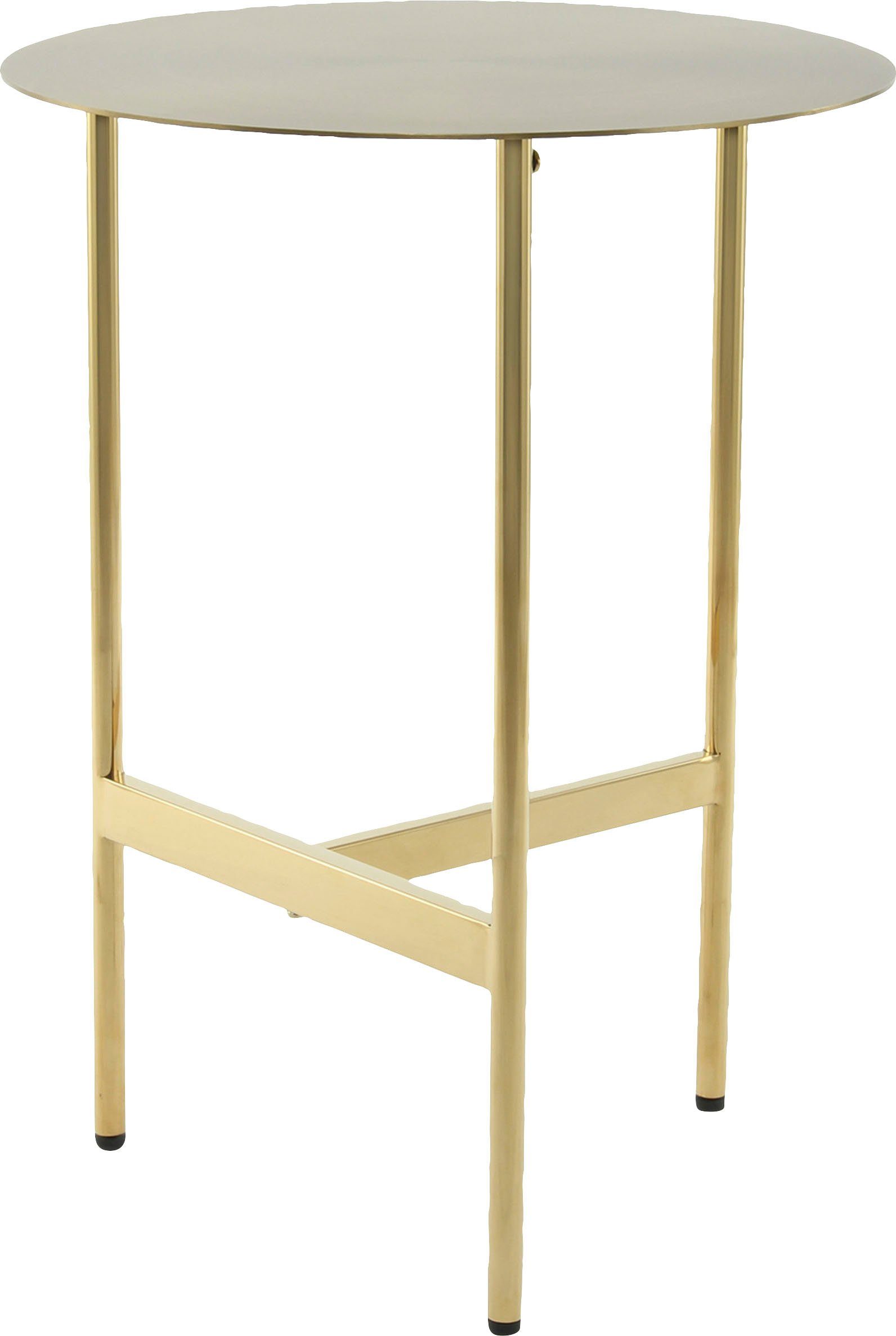 Kayoom Bijzettafel Pema, minimalistisch ontwerp, past bij elke interieurstijl minimalistisch ontwerp van het onderstel van edelstaal, ronde legplank (1 stuk)