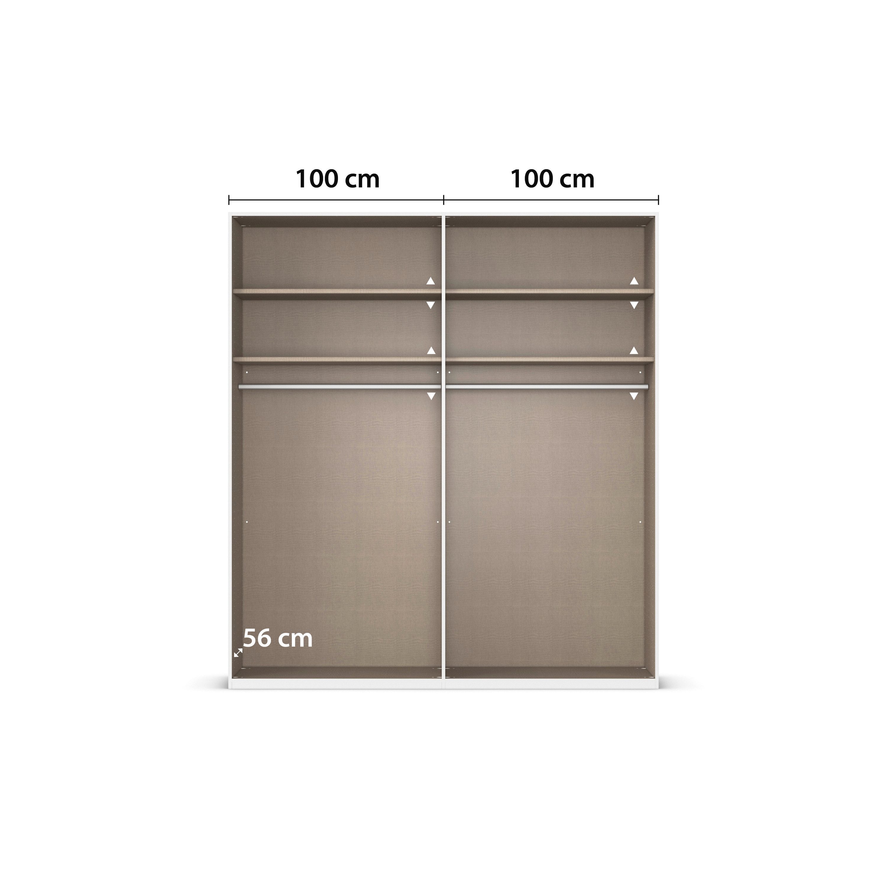rauch Draaideurkast Kledingkast Kast Garderobe Slaapkamerkast EVELYN in elegante stijl, veel opbergruimte 3 breedtes en 2 hoogtes made in germany