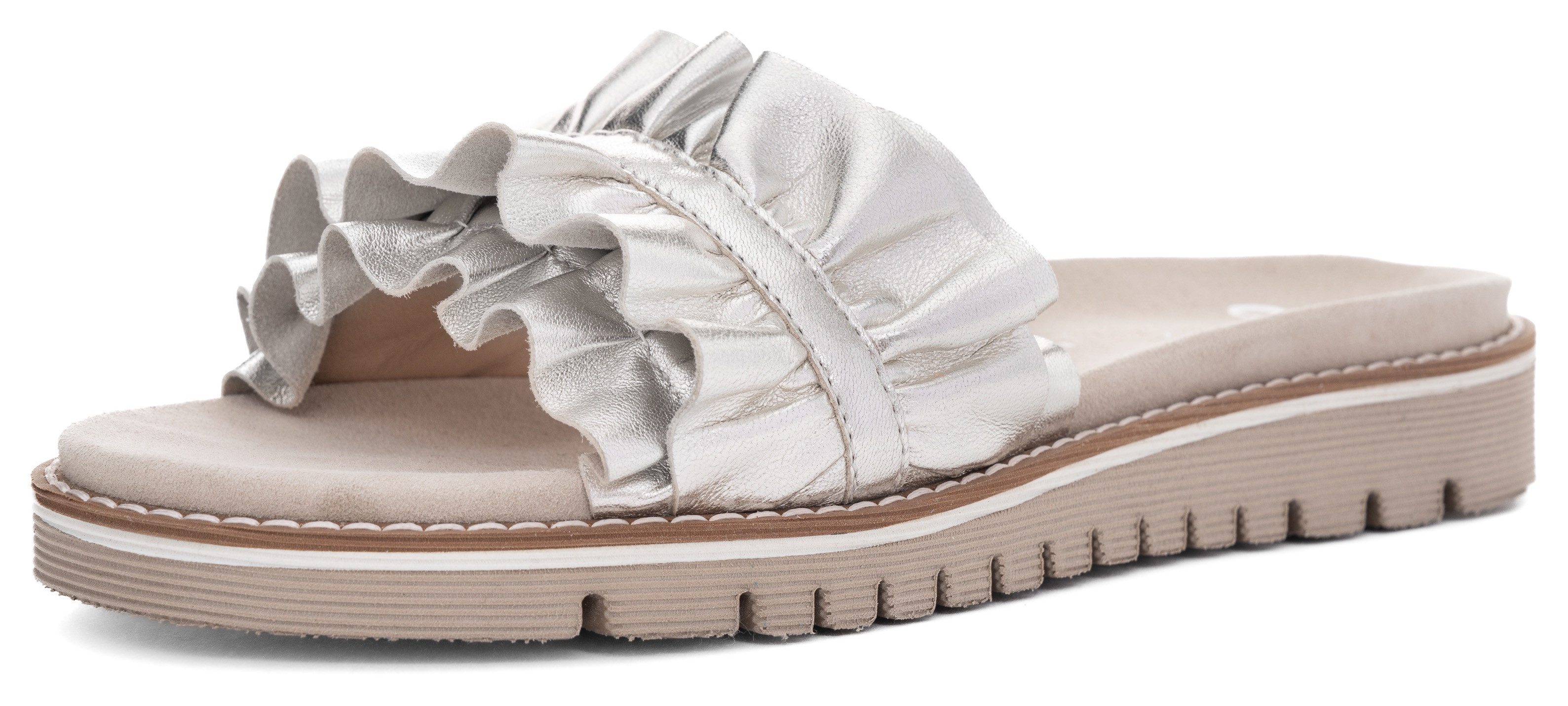Ara Slippers KENT , slides, flats, sandaal met geplooide bandage
