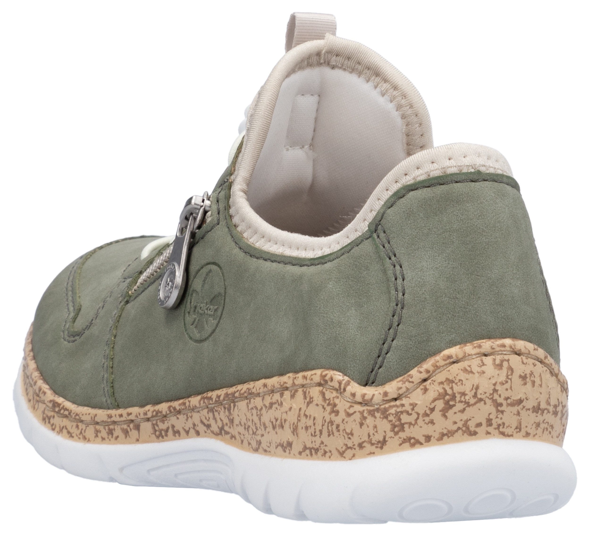 Rieker Slip-on sneakers Veterschoen, lage schoen, slipper met lichte zool