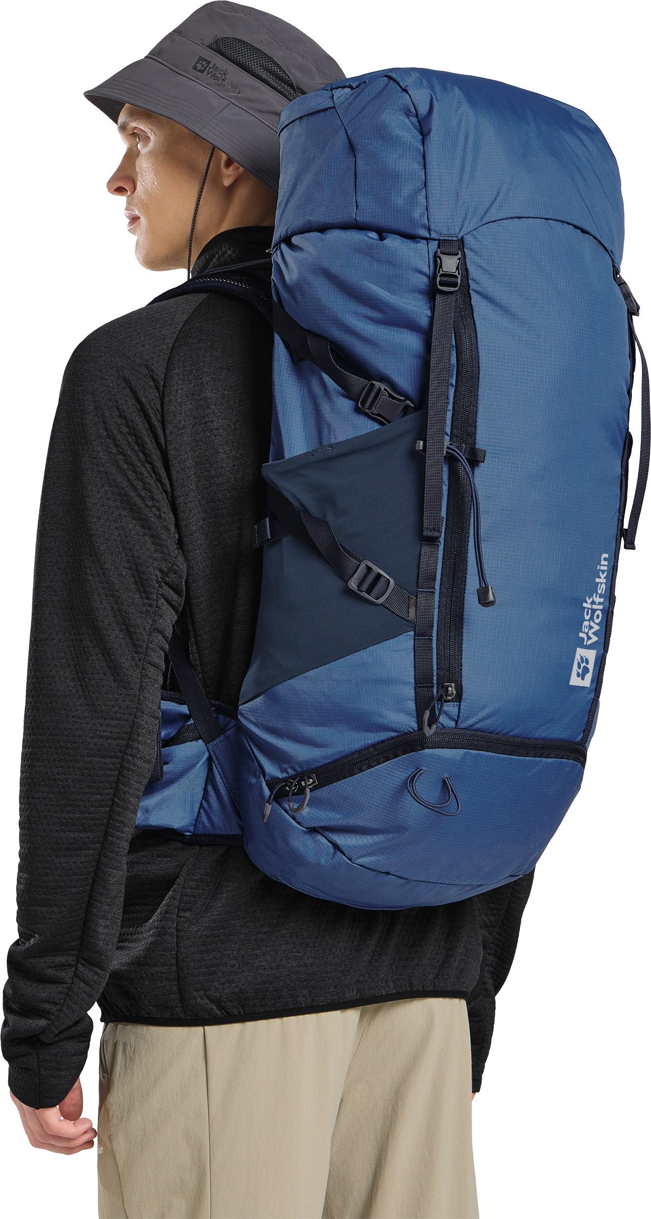 Jack Wolfskin Wandelrugzak CYROX SHAPE 35 S-L unisex rugzakken maat One Size blauw