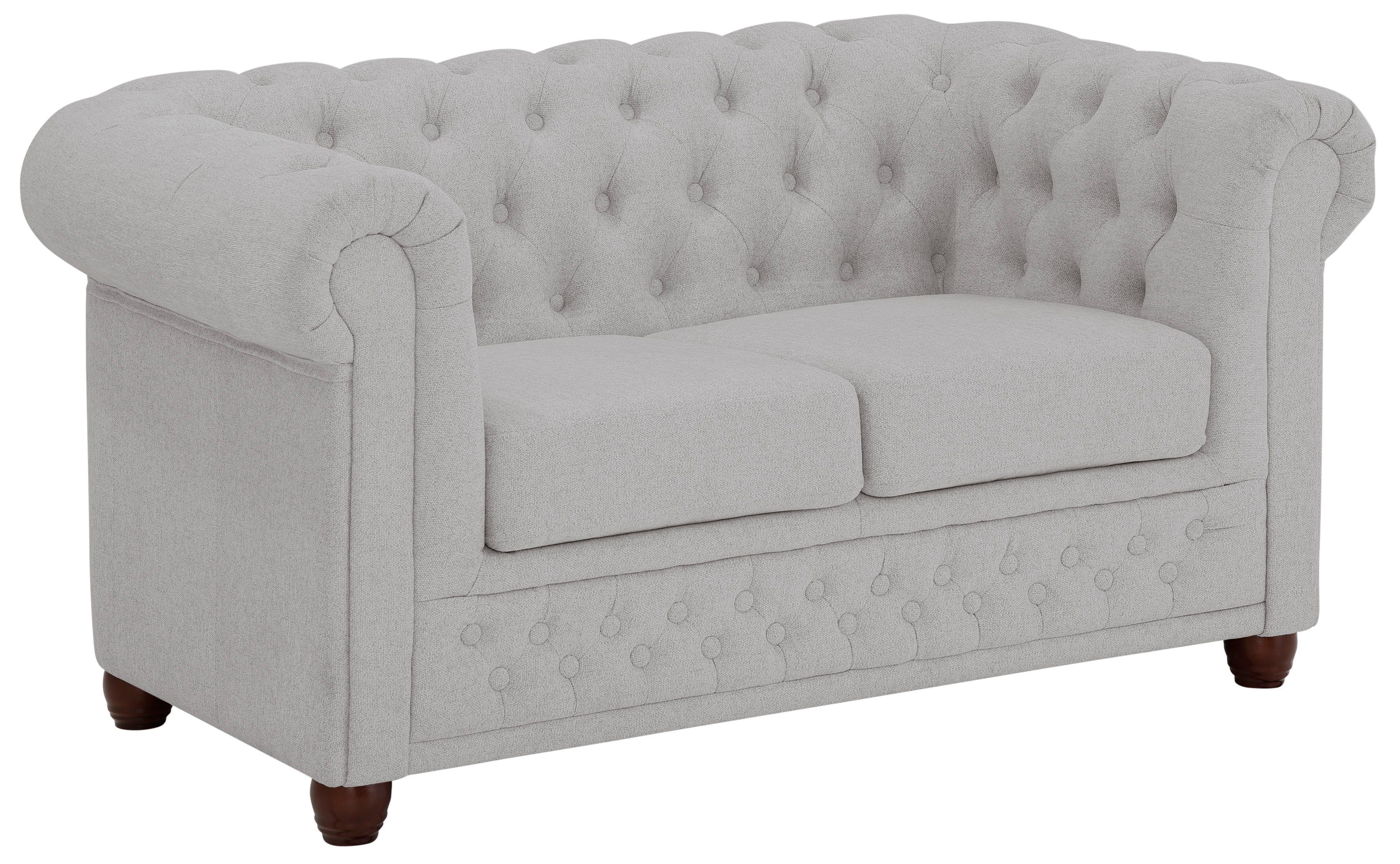 Home affaire Chesterfield-bank New Castle met hoogwaardige capitonnage in chesterfield-design, bxdxh: 148x86x72