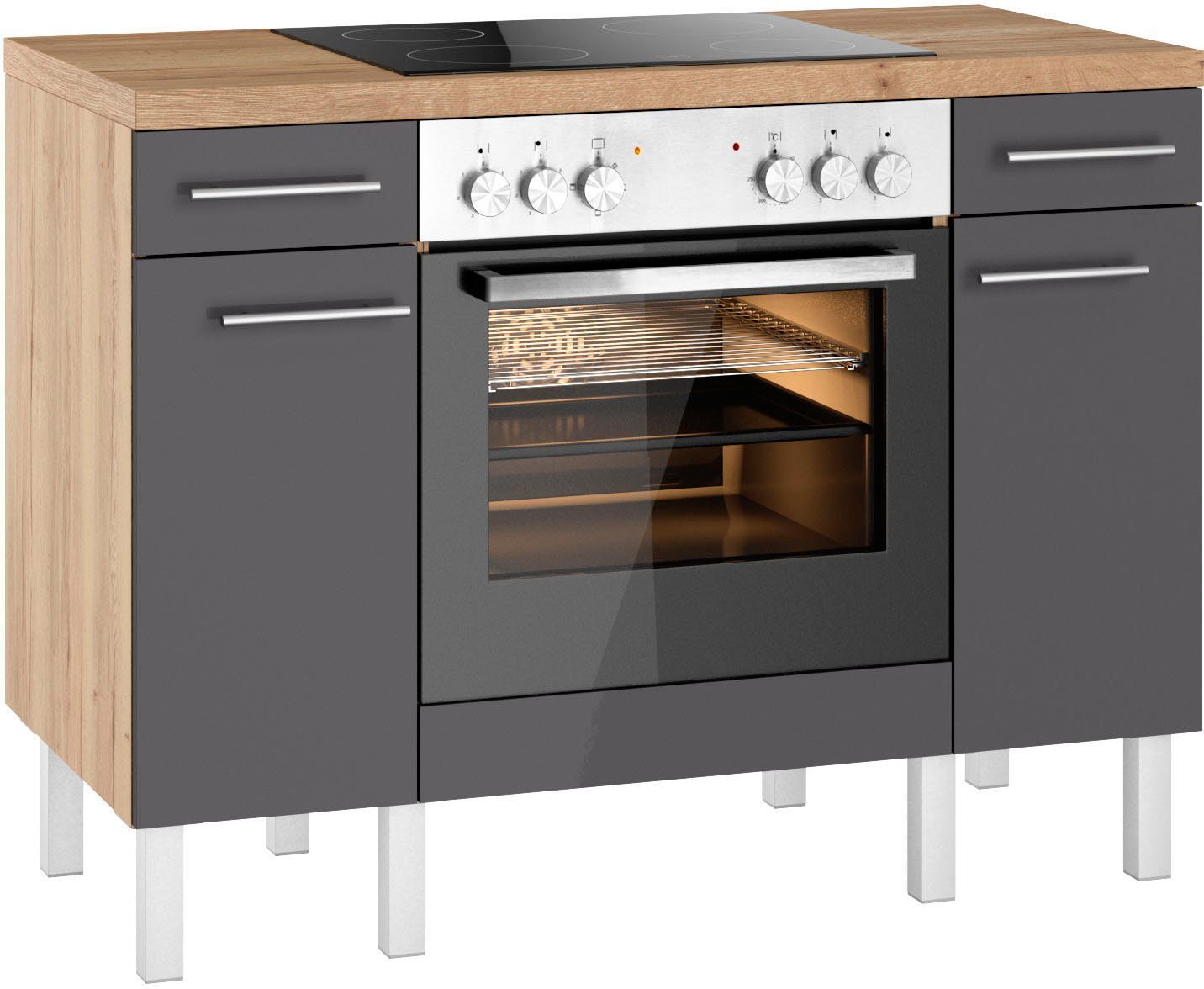 OPTIFIT Keuken Lilly Breedte 120, optioneel met elektrische apparaten