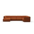 couch ♥ zithoek vette bekleding modulaire bankset, modules voor het naar wens samenstellen van een perfecte zithoek bruin
