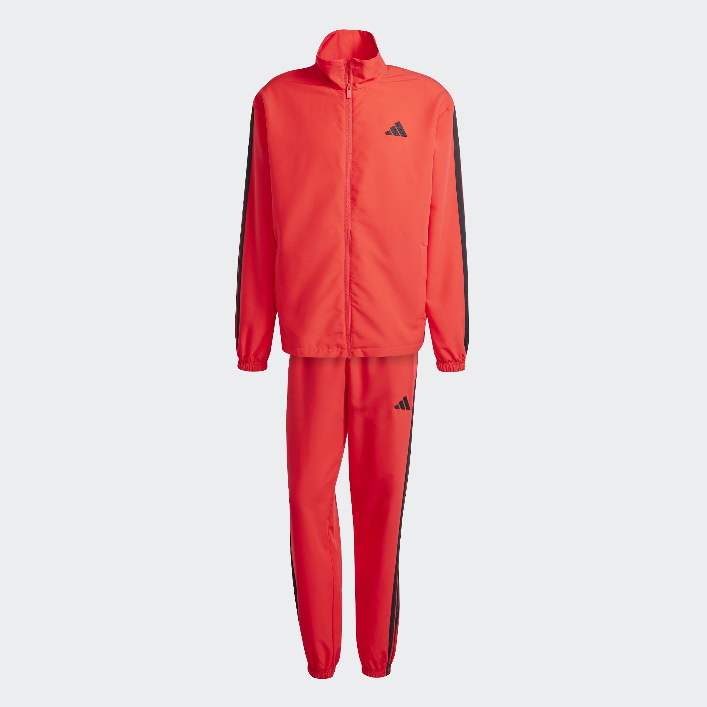 adidas Sportswear Trainingspak M 3S WV TT TS drie-strepen geweven trainingspak (2-delig)