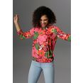 aniston selected blouse zonder sluiting met smokwerkranden - nieuwe collectie multicolor