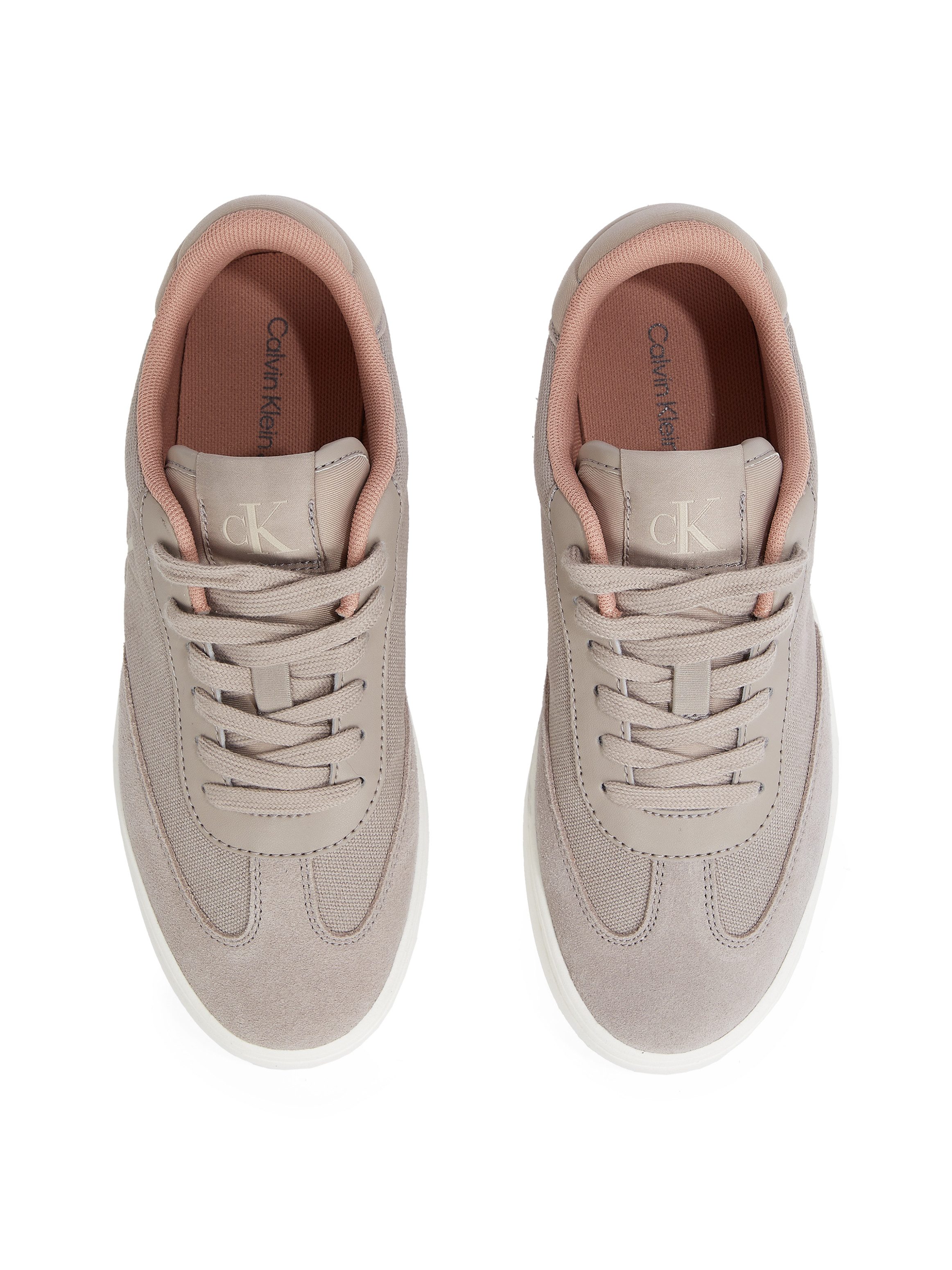 Calvin Klein Sneakers CLASSIC CUPSOLE LOW MIX MG WN veterschoenen, vrijetijdsschoen, lage schoen met logo-opschrift aan de zijkant