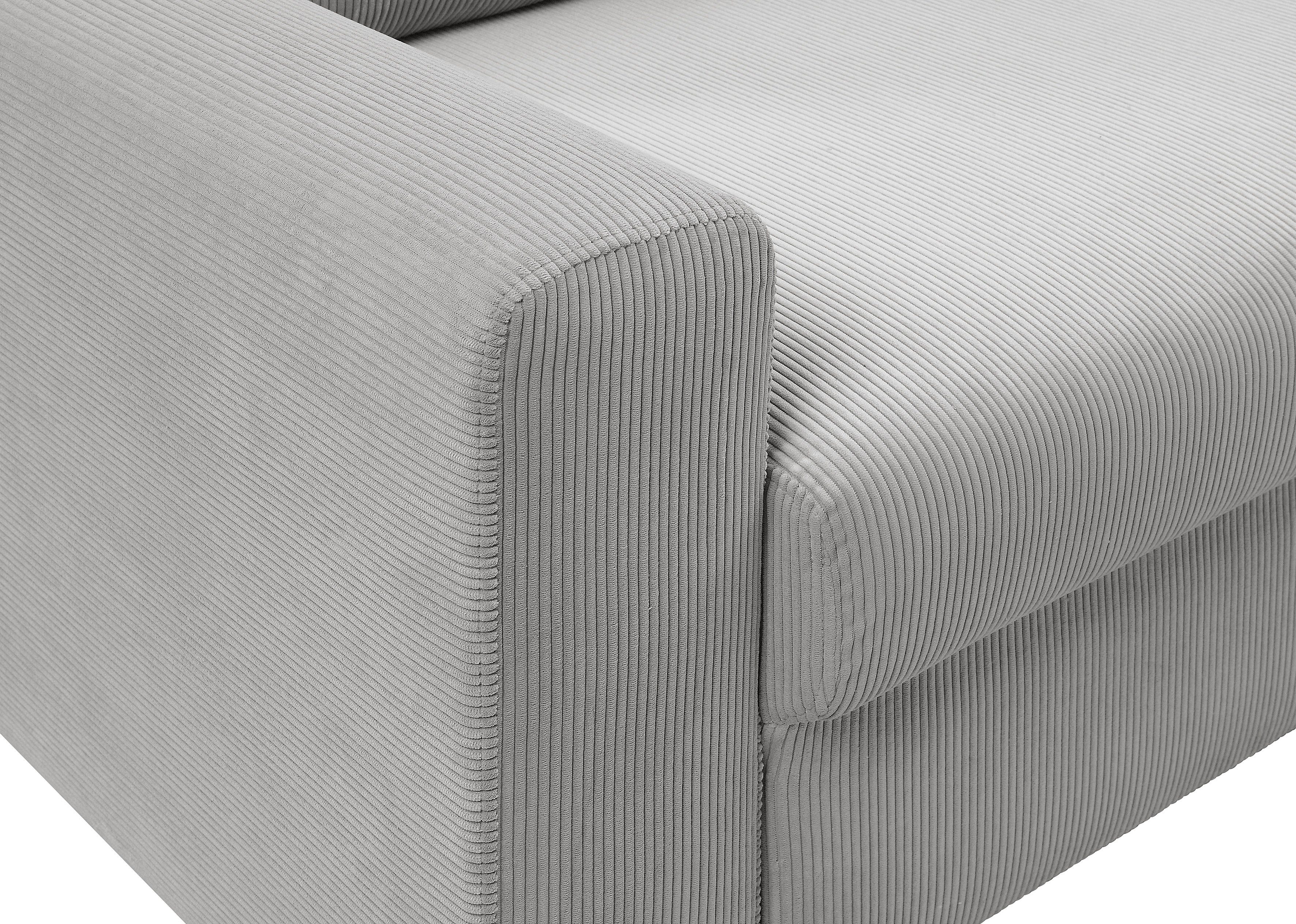 ATLANTIC home collection Hoekbank Dublin L-vorm Slaapfunctie en bedkist, récamier links of rechts te monteren