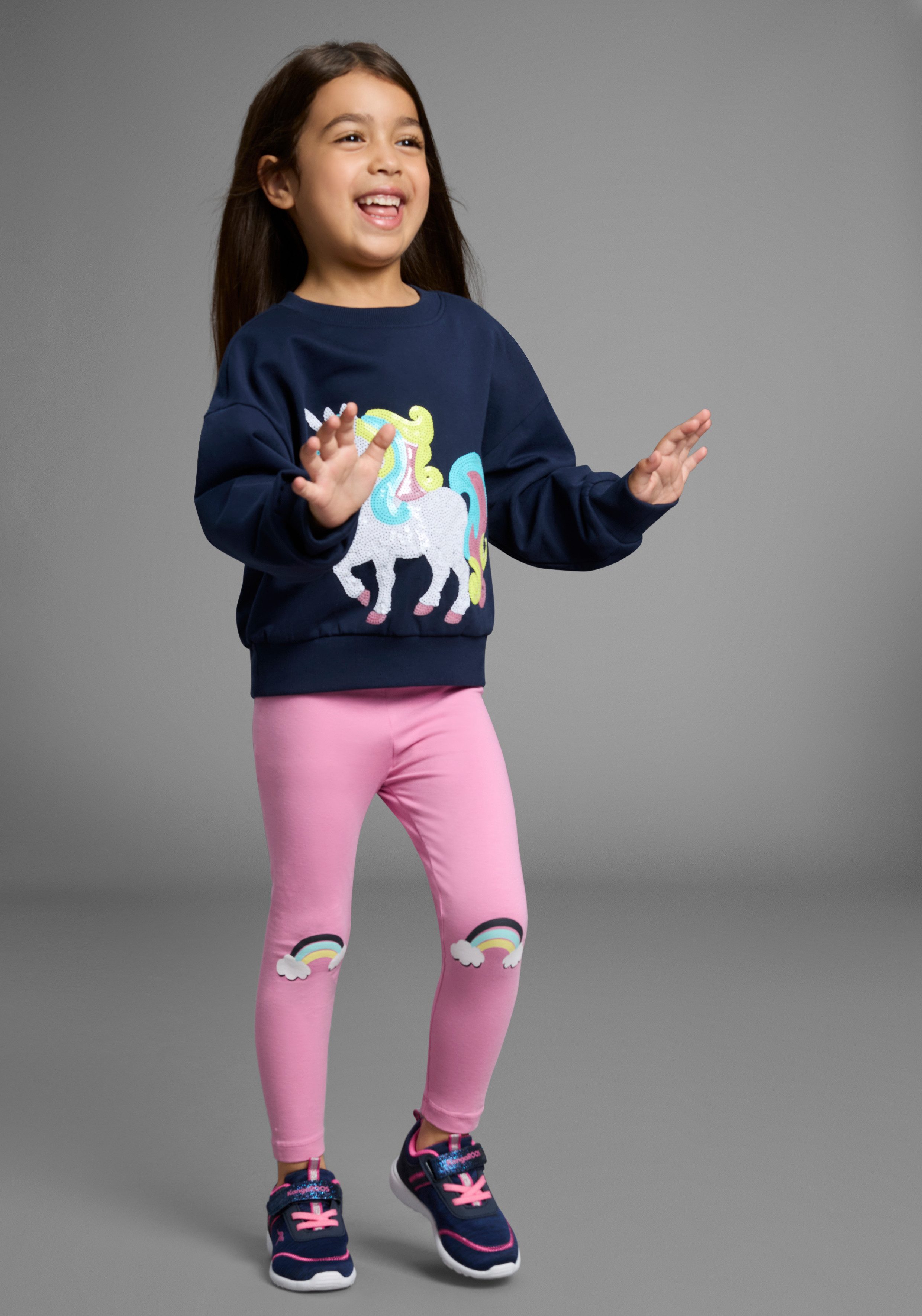 KIDSWORLD Legging 2-pack leggings met regenboog (2-delig)