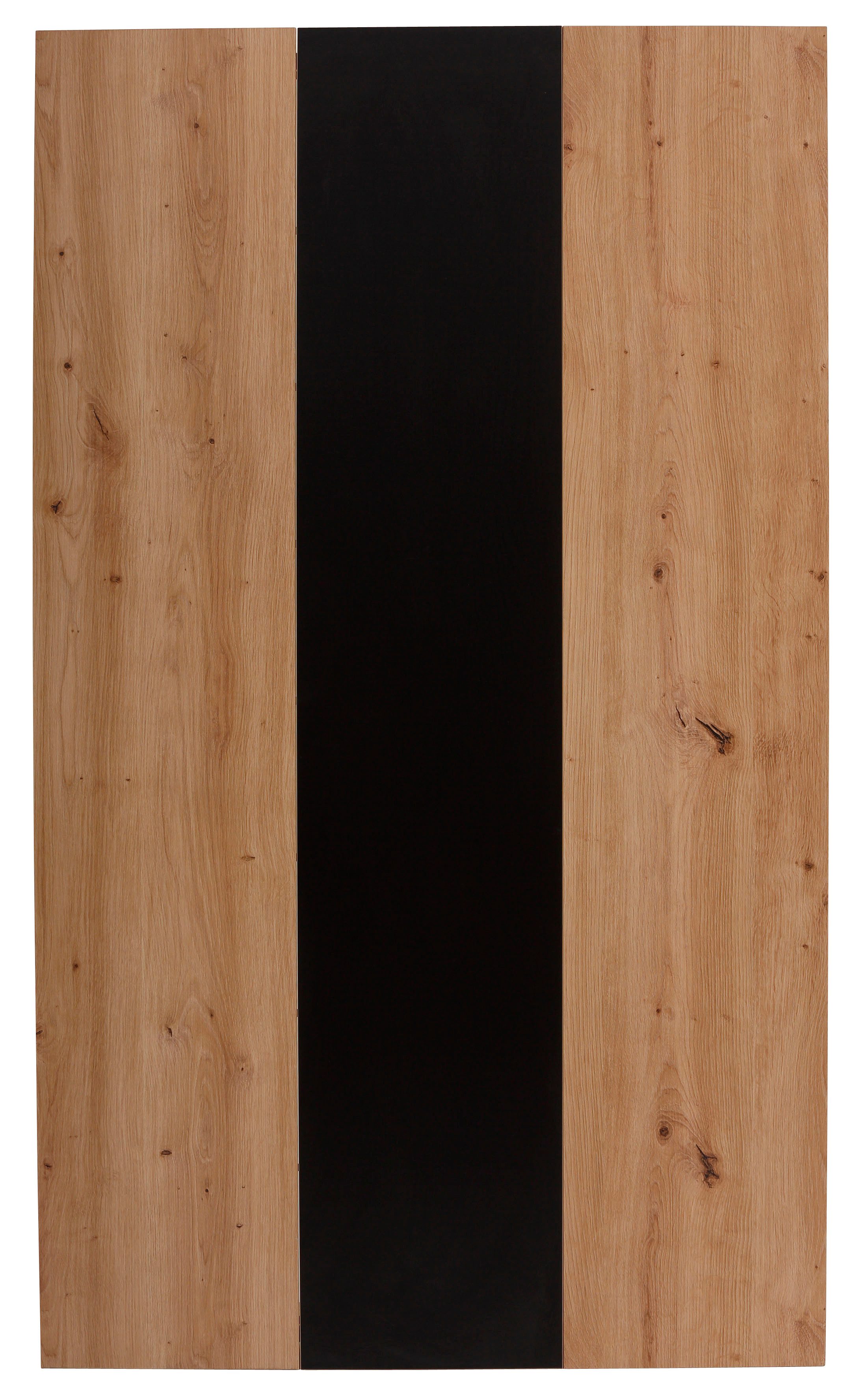 HELA Eettafel Simone Breedte 140 cm, met omkeerbare decoratie/zwart, onze beste prijs