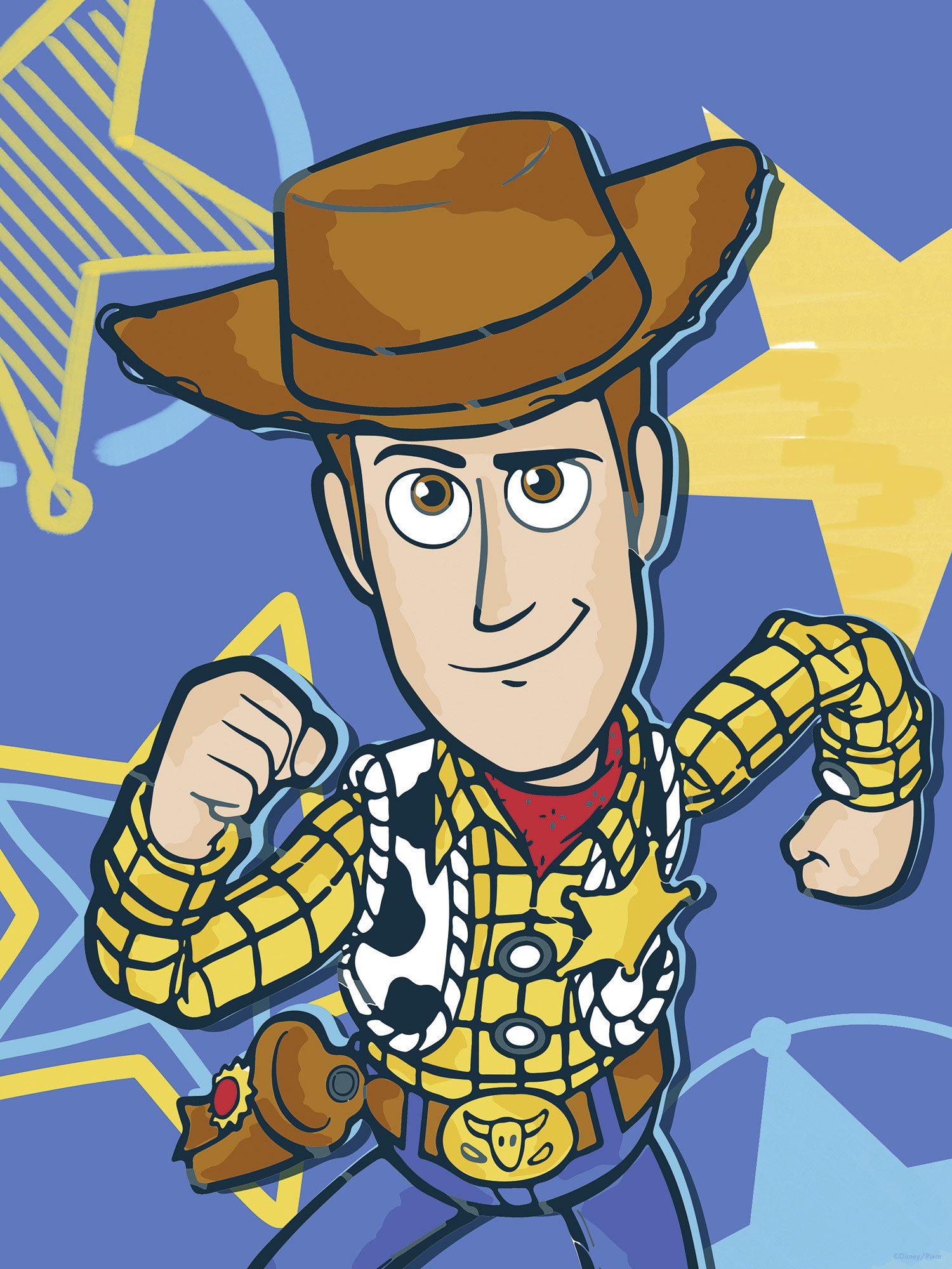 Komar Artprint Disney and Pixar Toy Story Woody 300 x 280 cm (breedte x hoogte) - behang, vlies, woonkamer, slaapkamer (1 stuk)