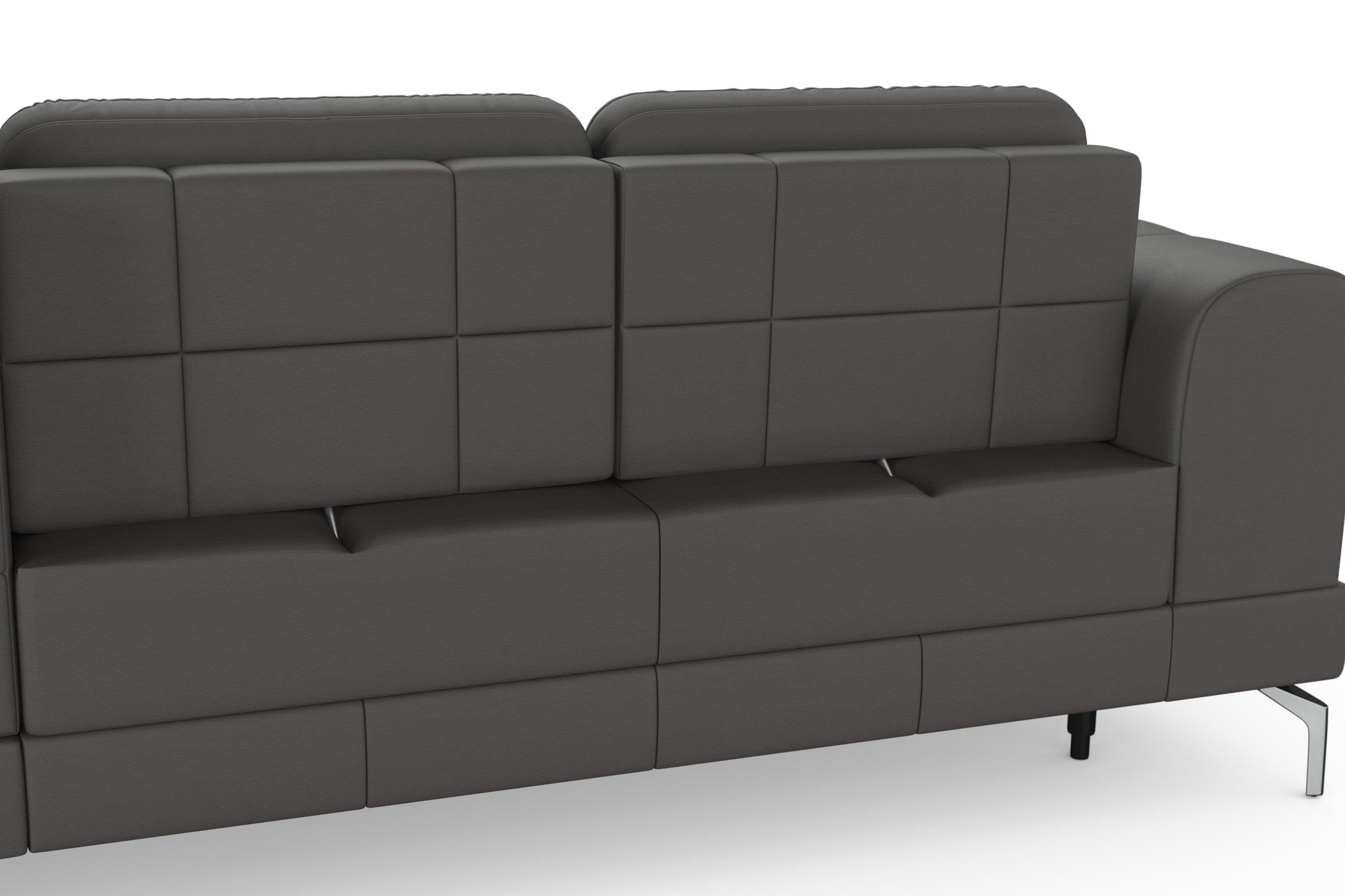 sit&more Hoekbank Bendigo L-vorm inclusief zitdiepteverstelling, bodemvrijheid 15 cm, 2 pootkleuren